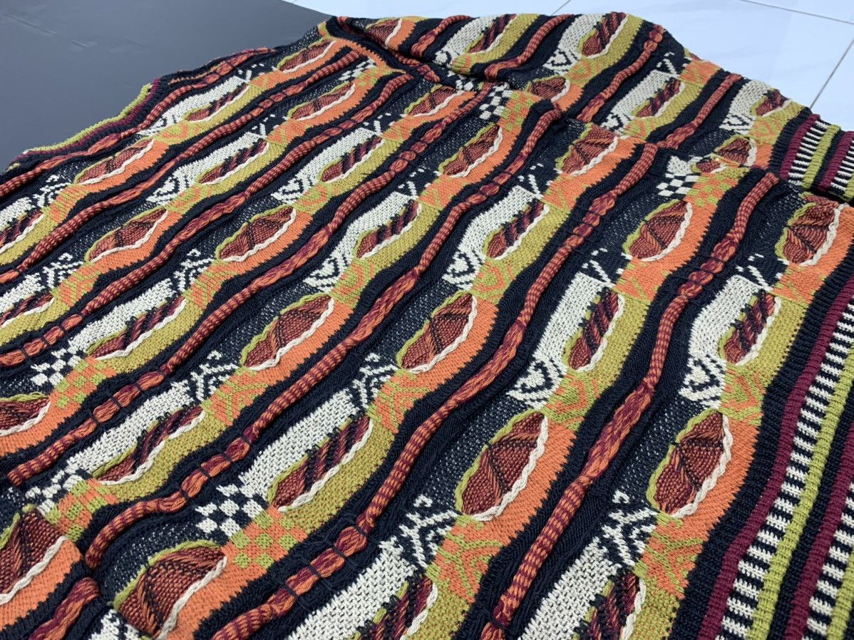 Japanese Brand Vintage 90s Vercelli 3D knitwear Sweater Coogi Style Size US L / EU 52-54 / 3 - 7 Thumbnail
