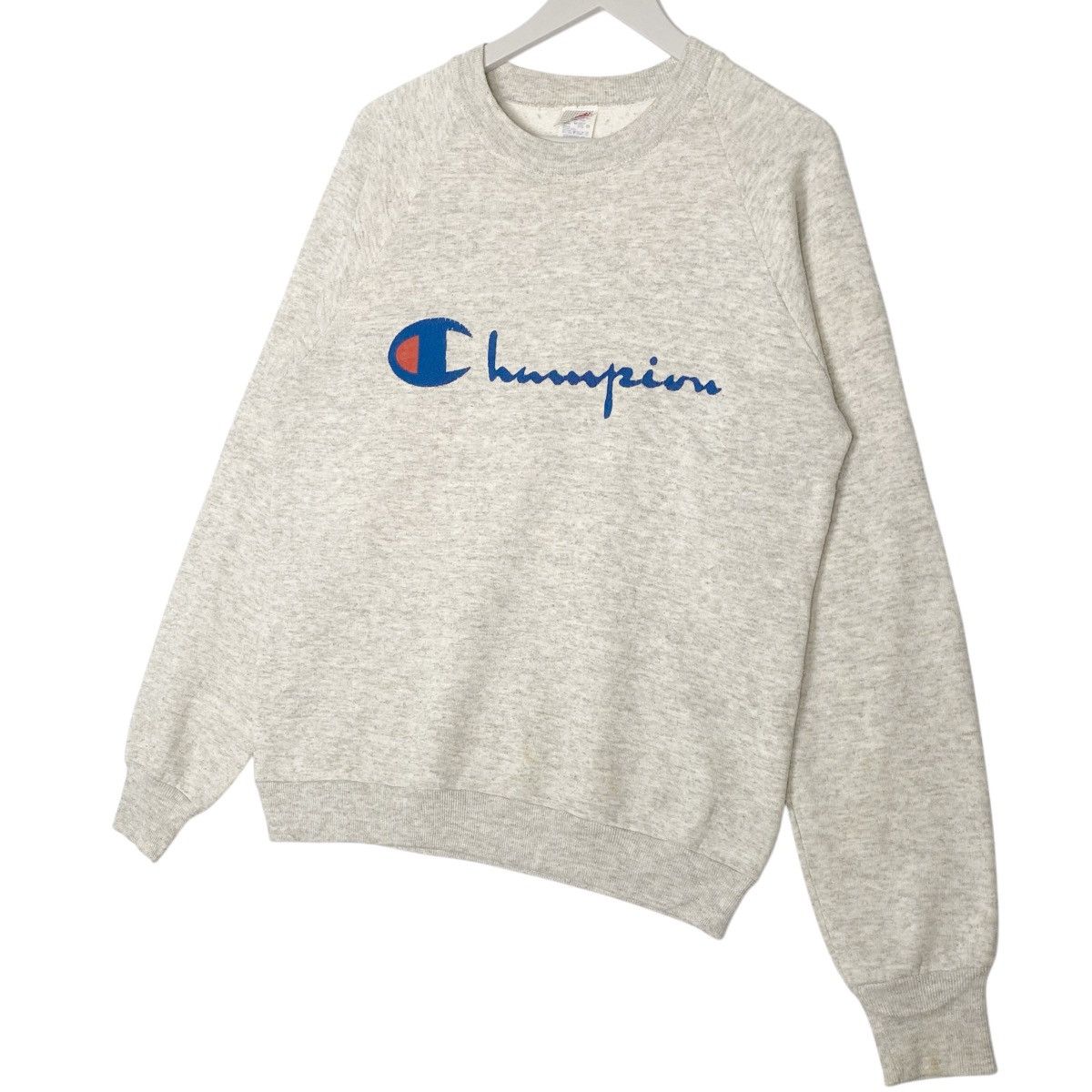 Vintage Vintage Champion Crewneck Sweatshirt Grey Pullover Size M Size US M / EU 48-50 / 2 - 2 Thumbnail