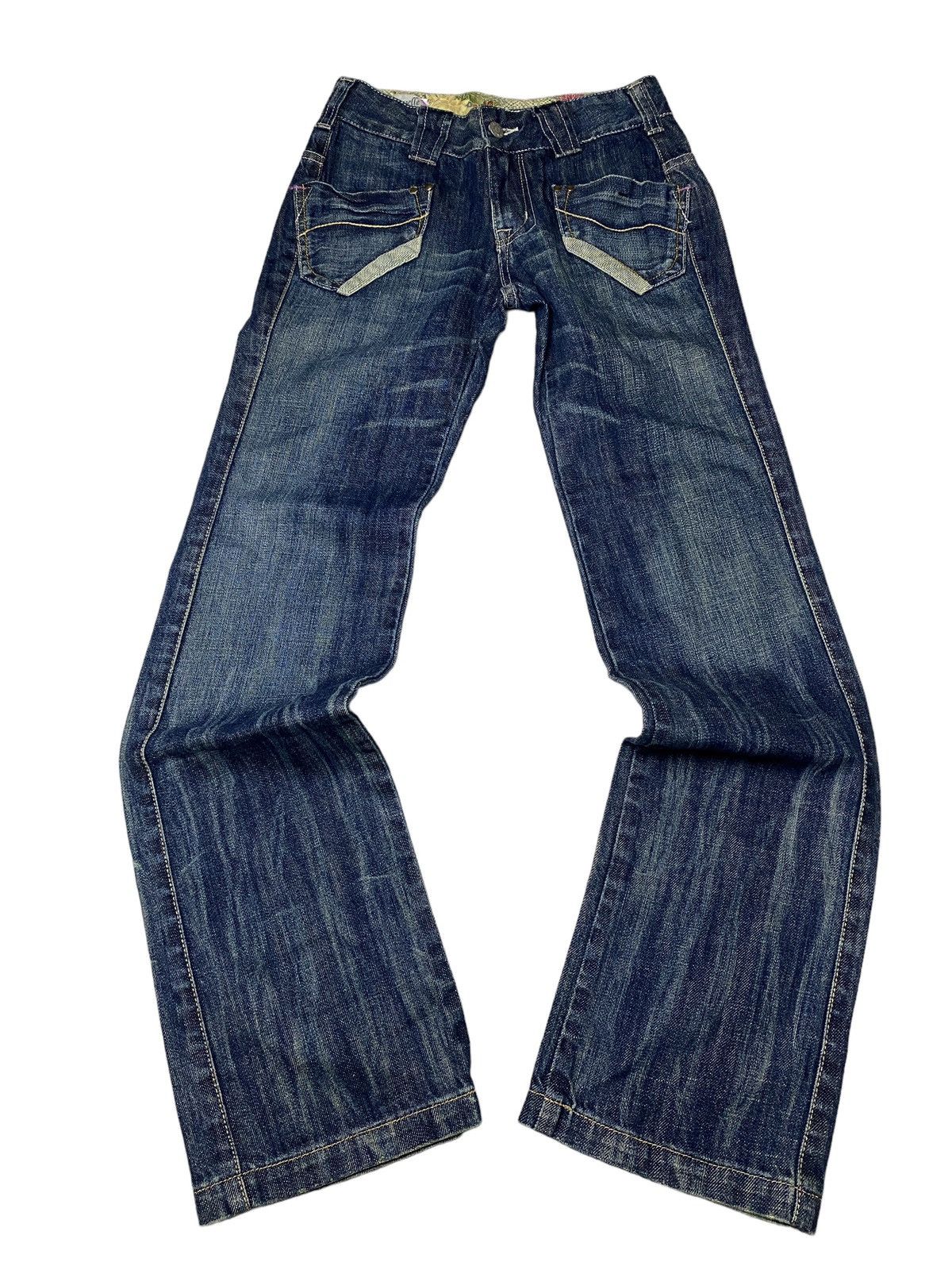 If Six Was Nine 2000's Sweet Camel Flared Low Waist Bootcut Jeans Size US 26 / EU 42 - 1 Thumbnail