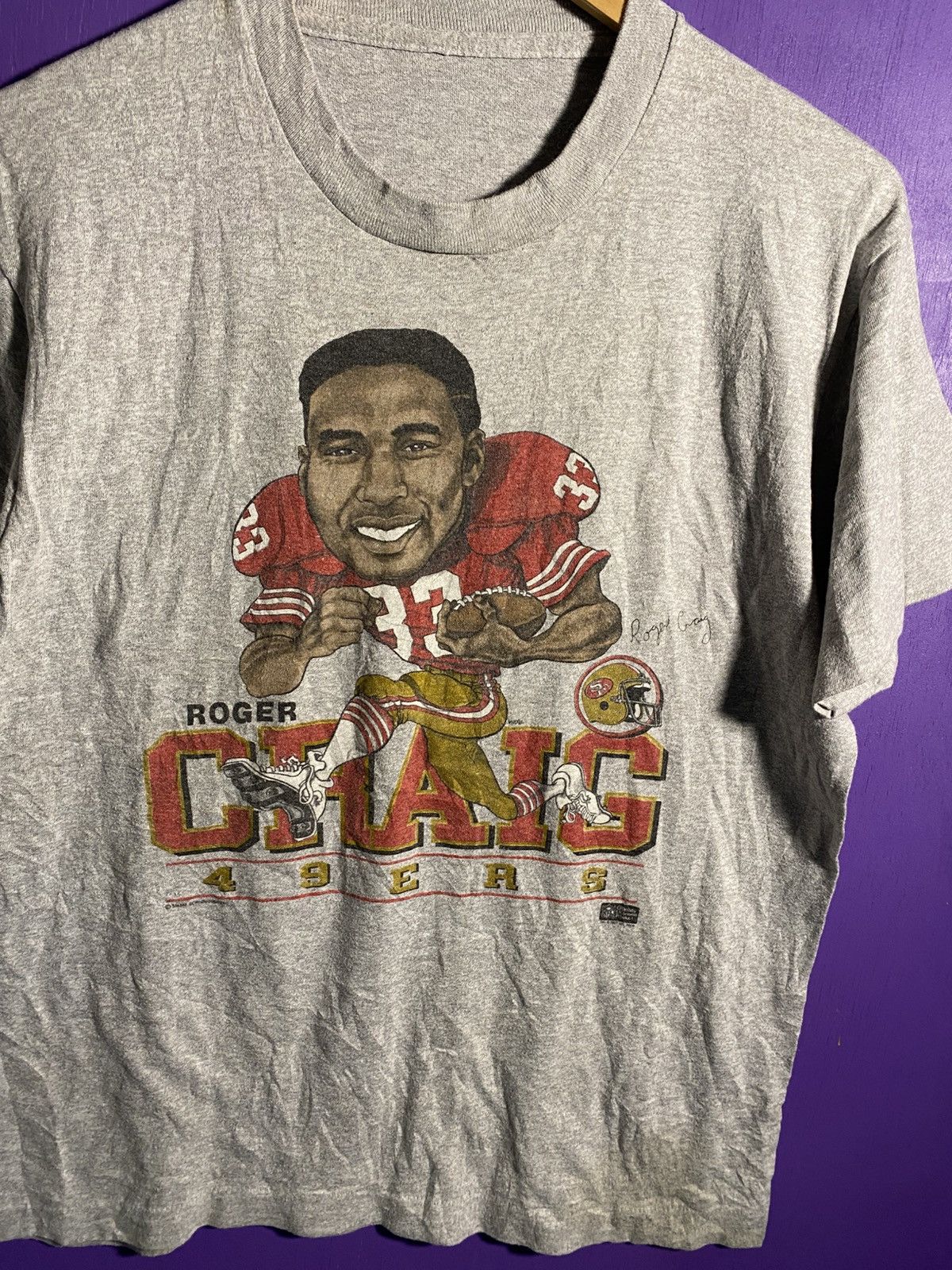 NFL Vintage 1987 San Francisco 49ers Roger Craig player tee Size US M / EU 48-50 / 2 - 3 Thumbnail