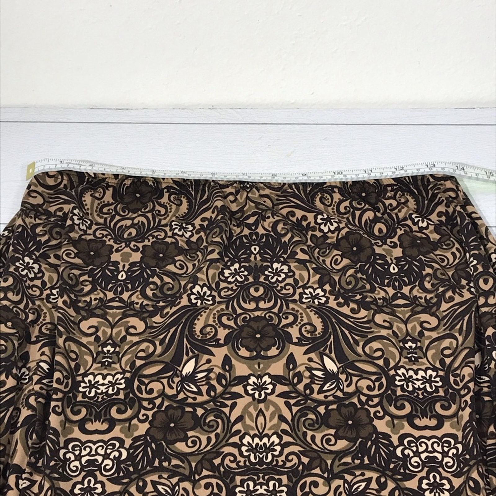 Other Studio I Brown Floral Skirt Set Size 10 Size 32" / US 10 / IT 46 - 12 Thumbnail