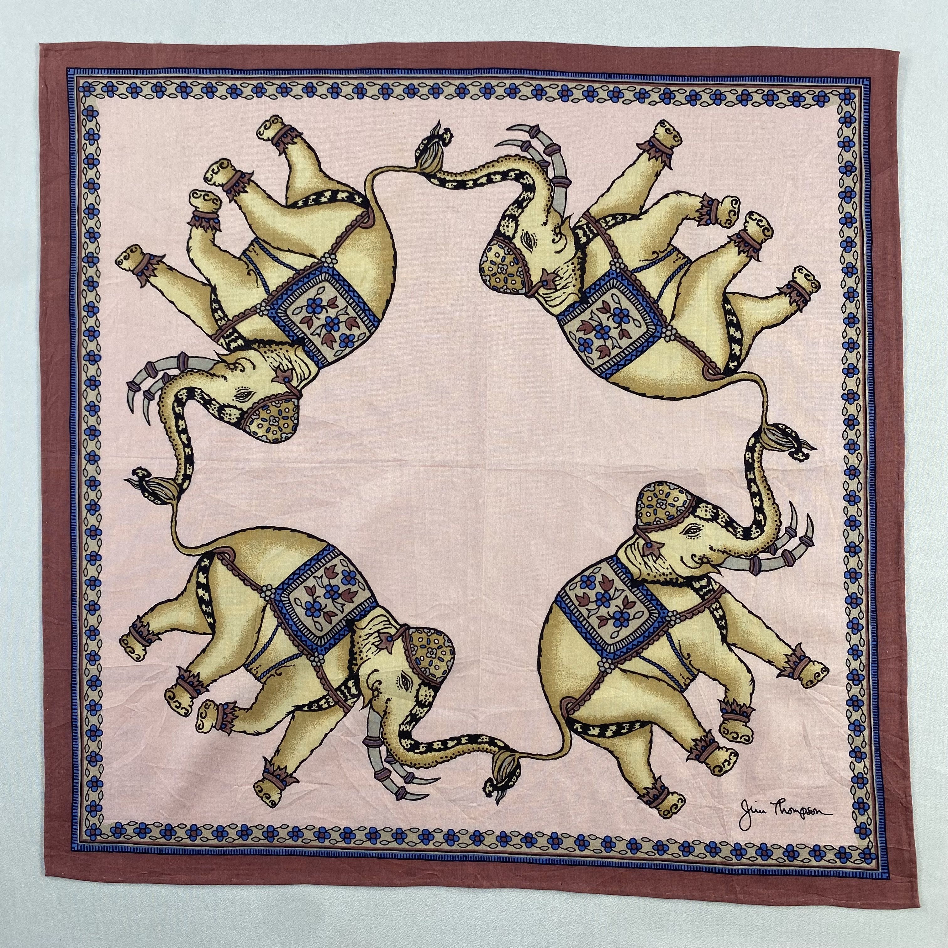 Jim Thompson × Vintage Jim Thompson Bandana/ Handkerchief / Neckerchief-P973 Size ONE SIZE - 1 Thumbnail