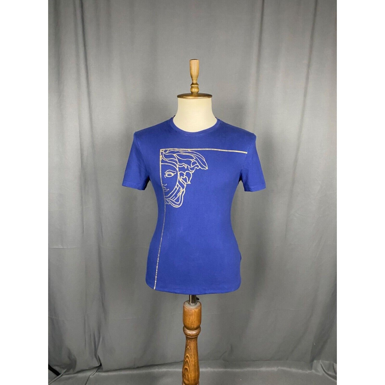 Versace Versace Big Logo Medusa Men's Blue T-Shirt Size M Size US M / EU 48-50 / 2 - 3 Thumbnail