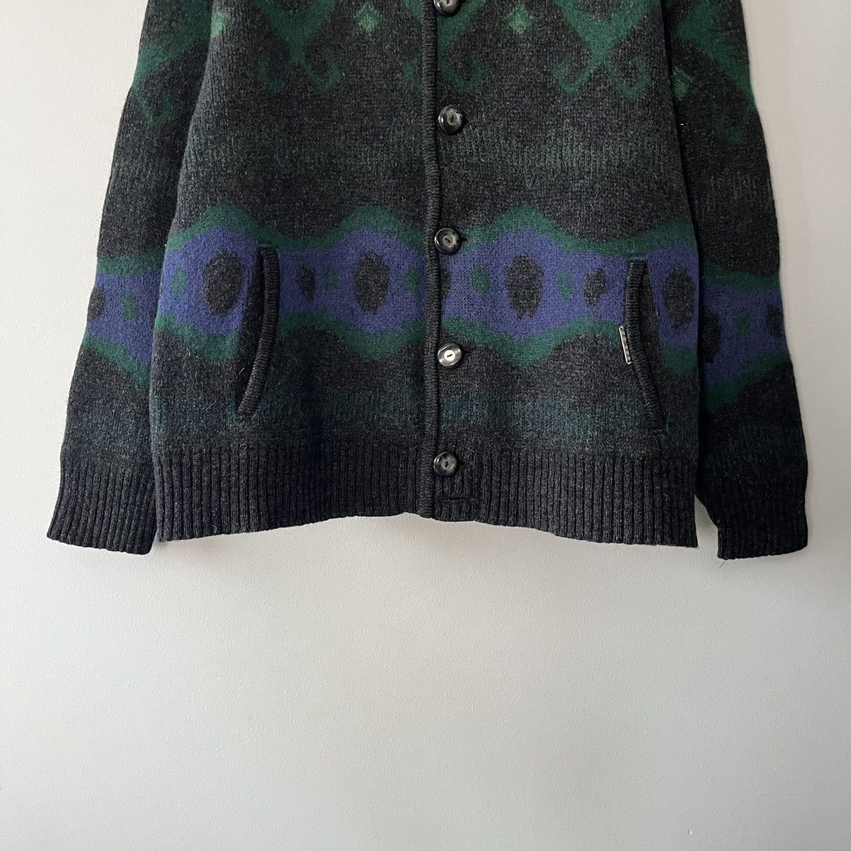 Willis & Geiger Vintage Geiger Wool Cardigan Jacket Knit Button Up Retro 90s Size US M / EU 48-50 / 2 - 3 Thumbnail