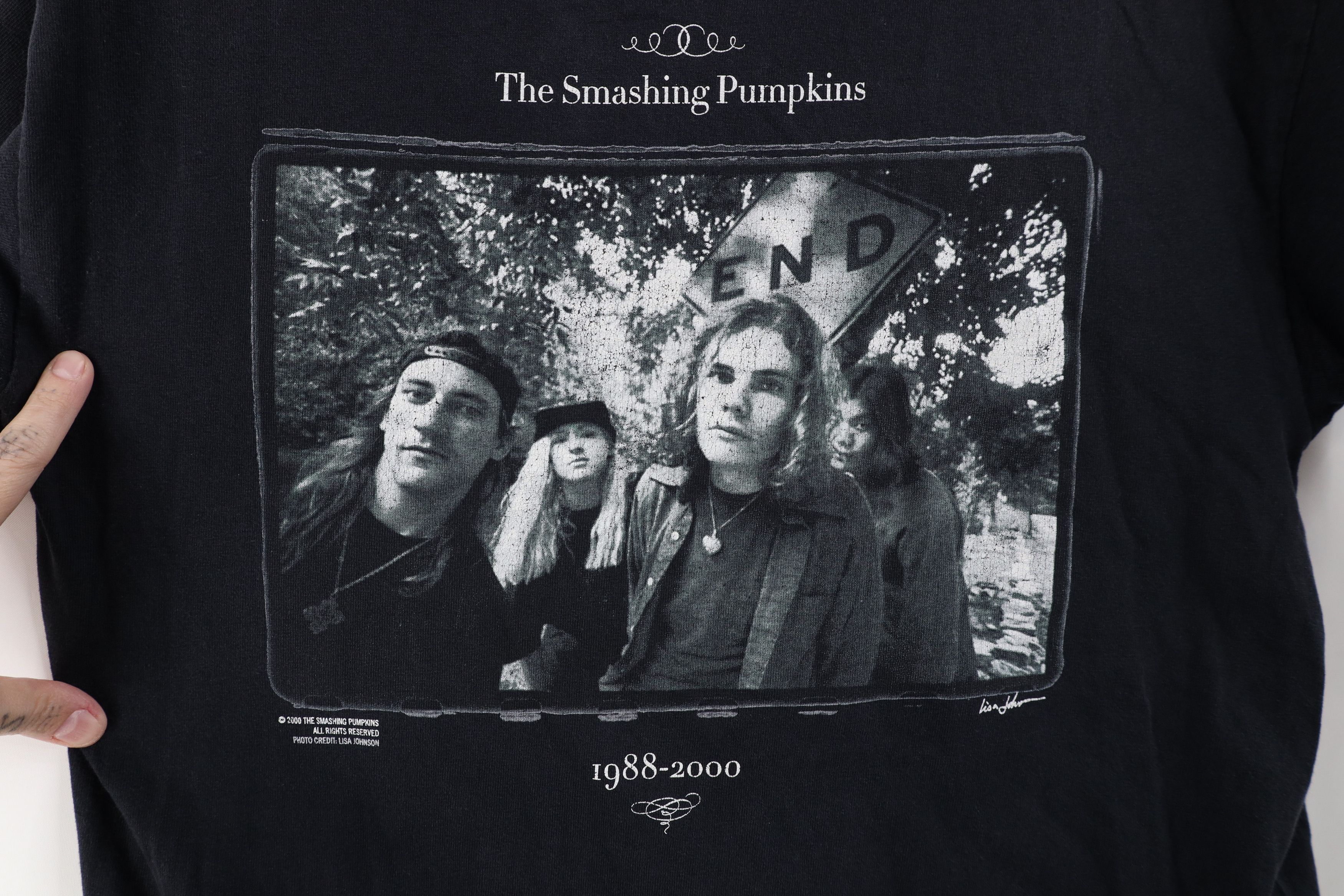Vintage Vintage Y2K 2000 The Smashing Pumpkins Band T-Shirt Black Size US M / EU 48-50 / 2 - 4 Thumbnail