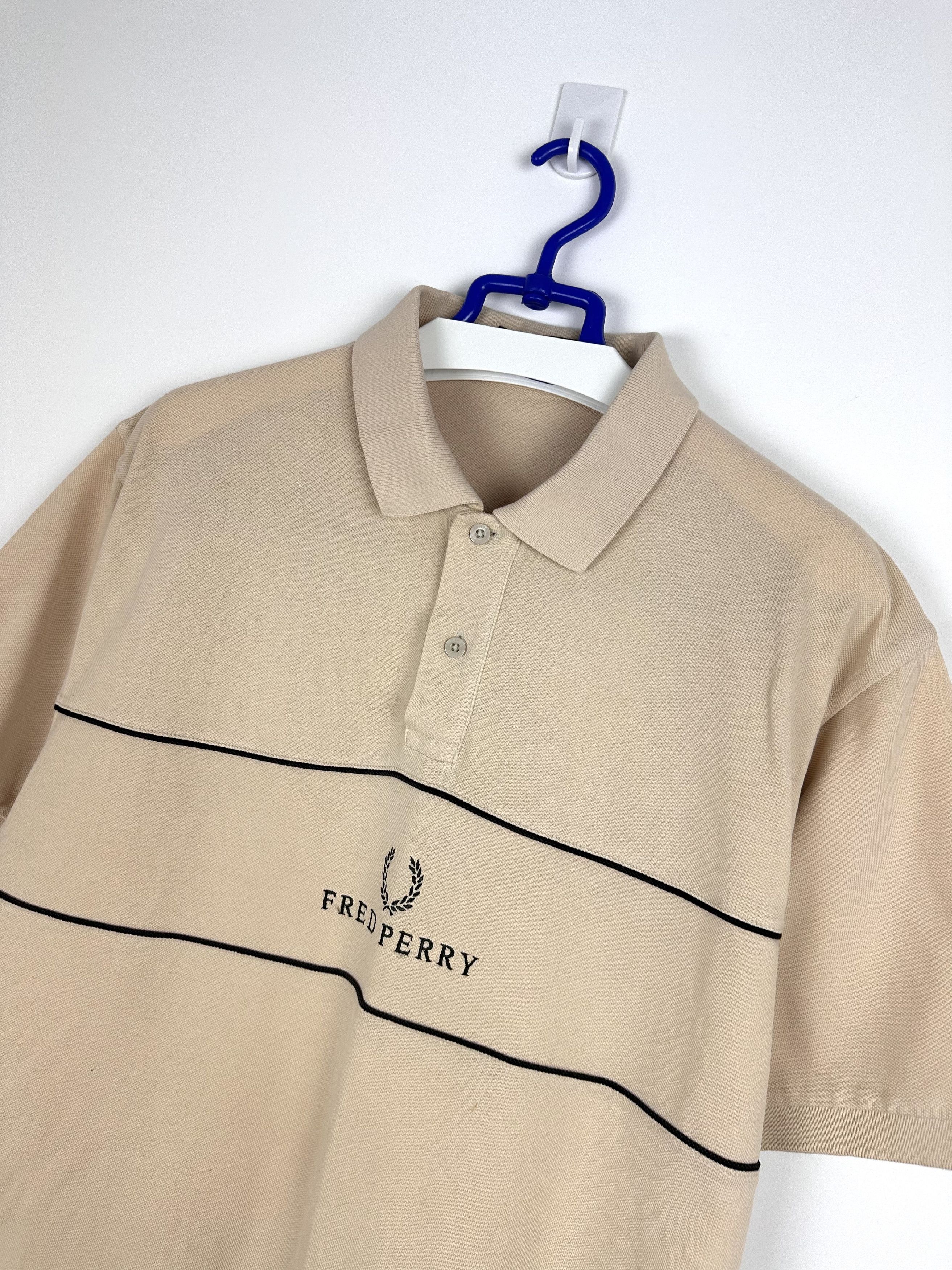 Fred Perry Fred Perry vintage beige polo shirt Size US XL / EU 56 / 4 - 2 Thumbnail