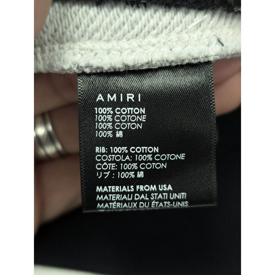 Amiri o1rshd1 Bandana Reconstruct Sweatpants & Joggers Black /Gray Size US 28 / EU 44 - 17 Thumbnail