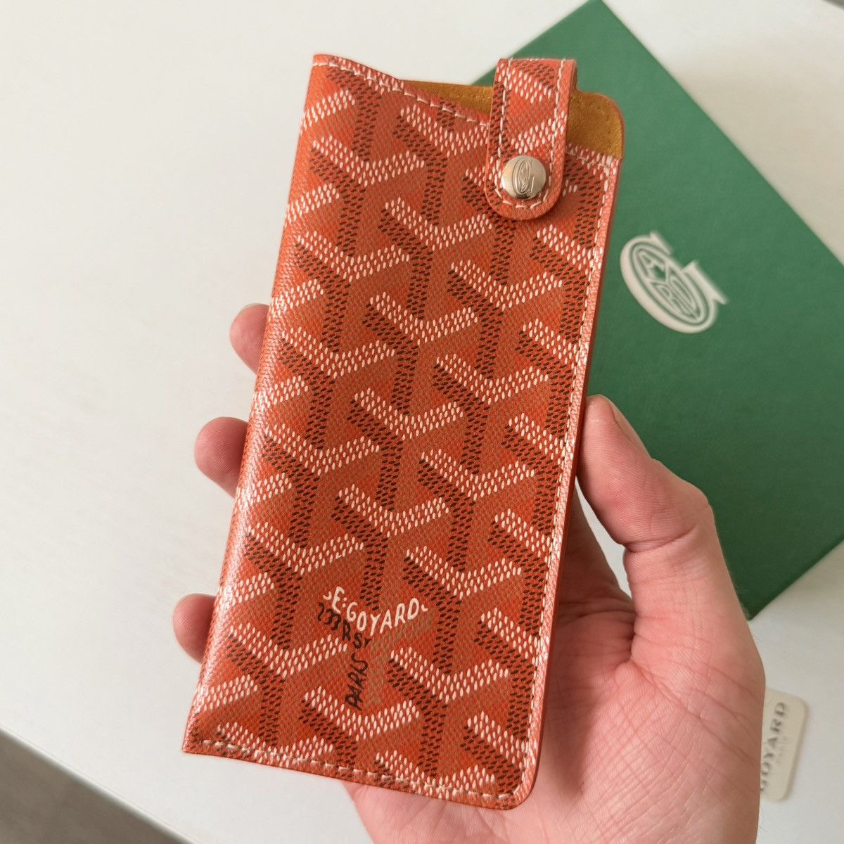 Goyard Goyard Sunglass Case 100% Authentic RARE Orange Sunglasses Size ONE SIZE - 2 Thumbnail