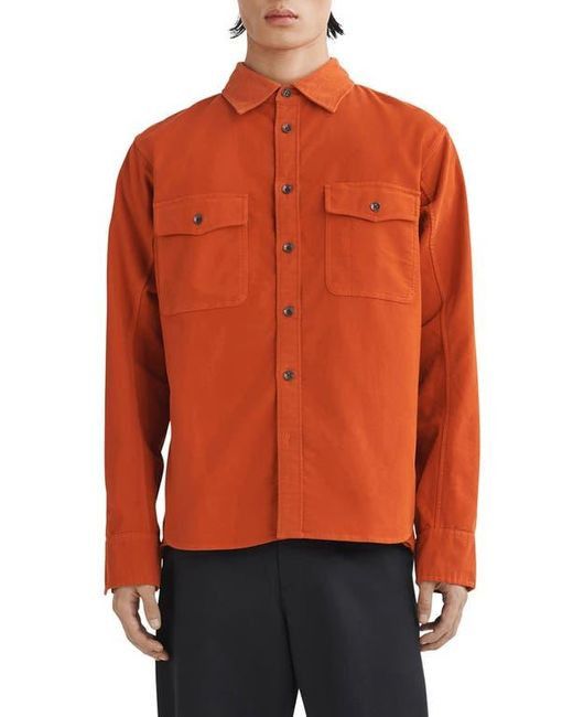 Rag & Bone Rag & Bone Stretch Cotton Moleskin Jacket In Orgtea Size US M / EU 48-50 / 2 - 1 Thumbnail