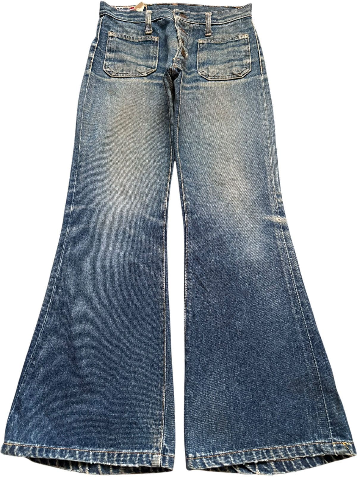 Japanese Brand Vintage Japanese Brand Mud Wash Bush Pant Bellbottom Jeans Size 27" / US 4 / IT 40 - 1 Thumbnail