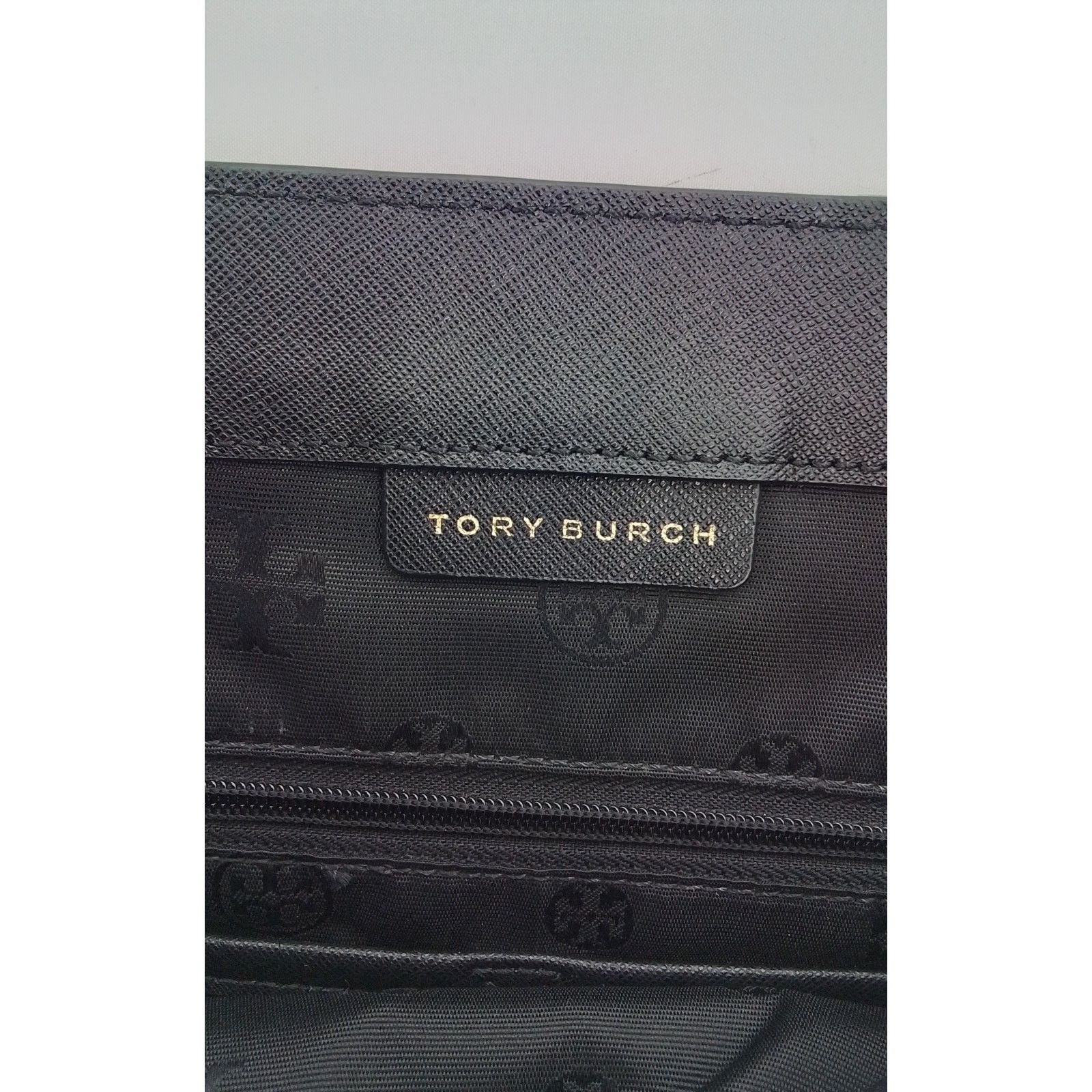 Tory Burch Tory Burch Black Leather Shoulder Bag Gold Hardware Size ONE SIZE - 12 Thumbnail