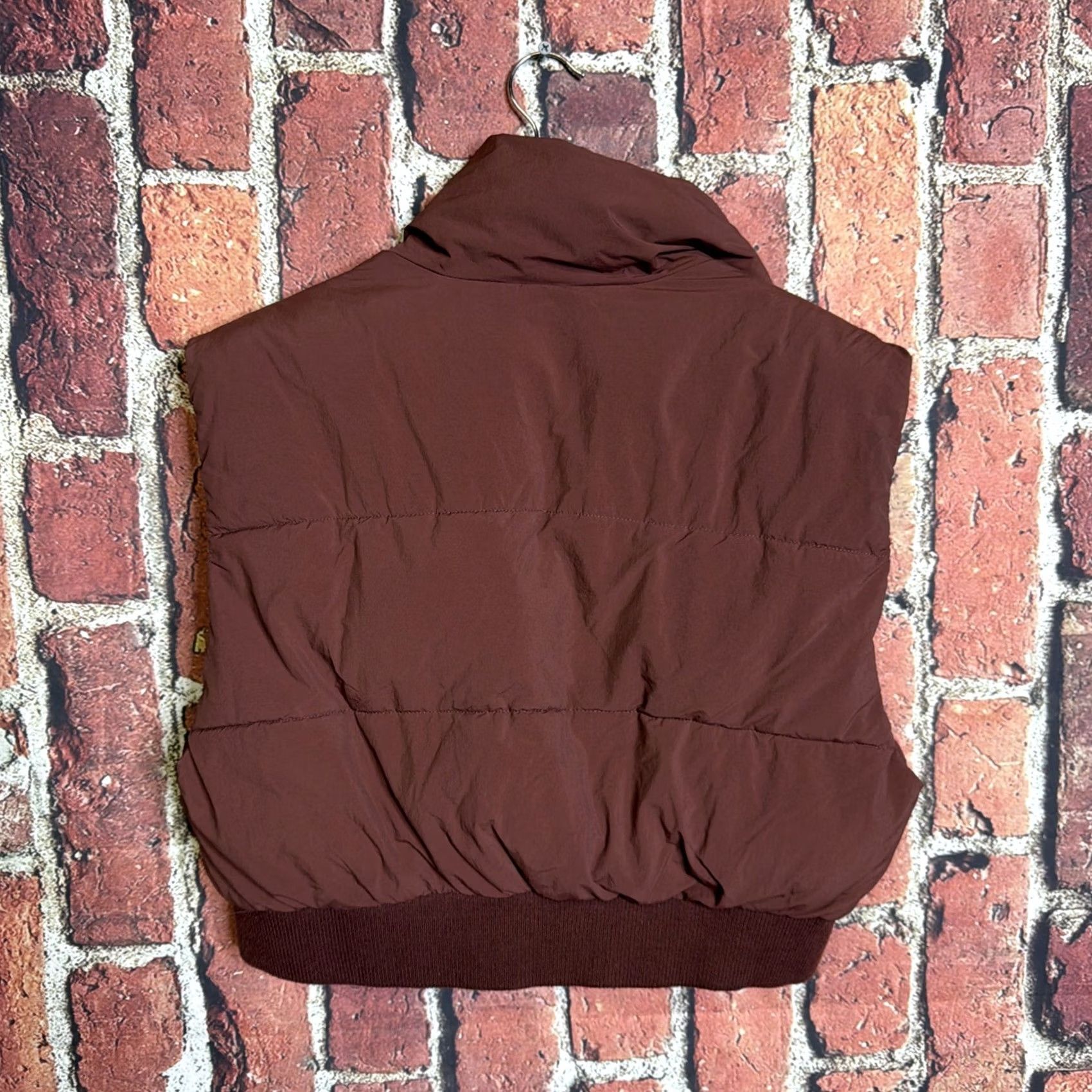 Zara Zara Puffer Vest Zip Up Sleeveless Jacket Size L Brown Womens Size L / US 10 / IT 46 - 3 Thumbnail