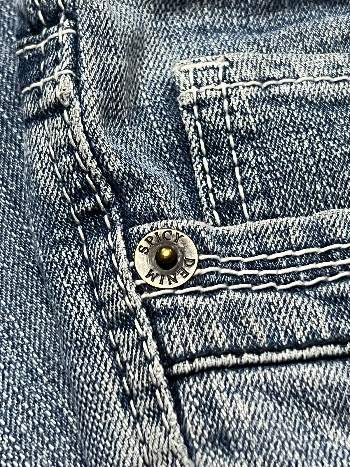 Japanese Brand Bootcut Vintage Theoria Spicy Denim Japan - Distressed Denim Size 30" / US 8 / IT 44 - 10 Thumbnail