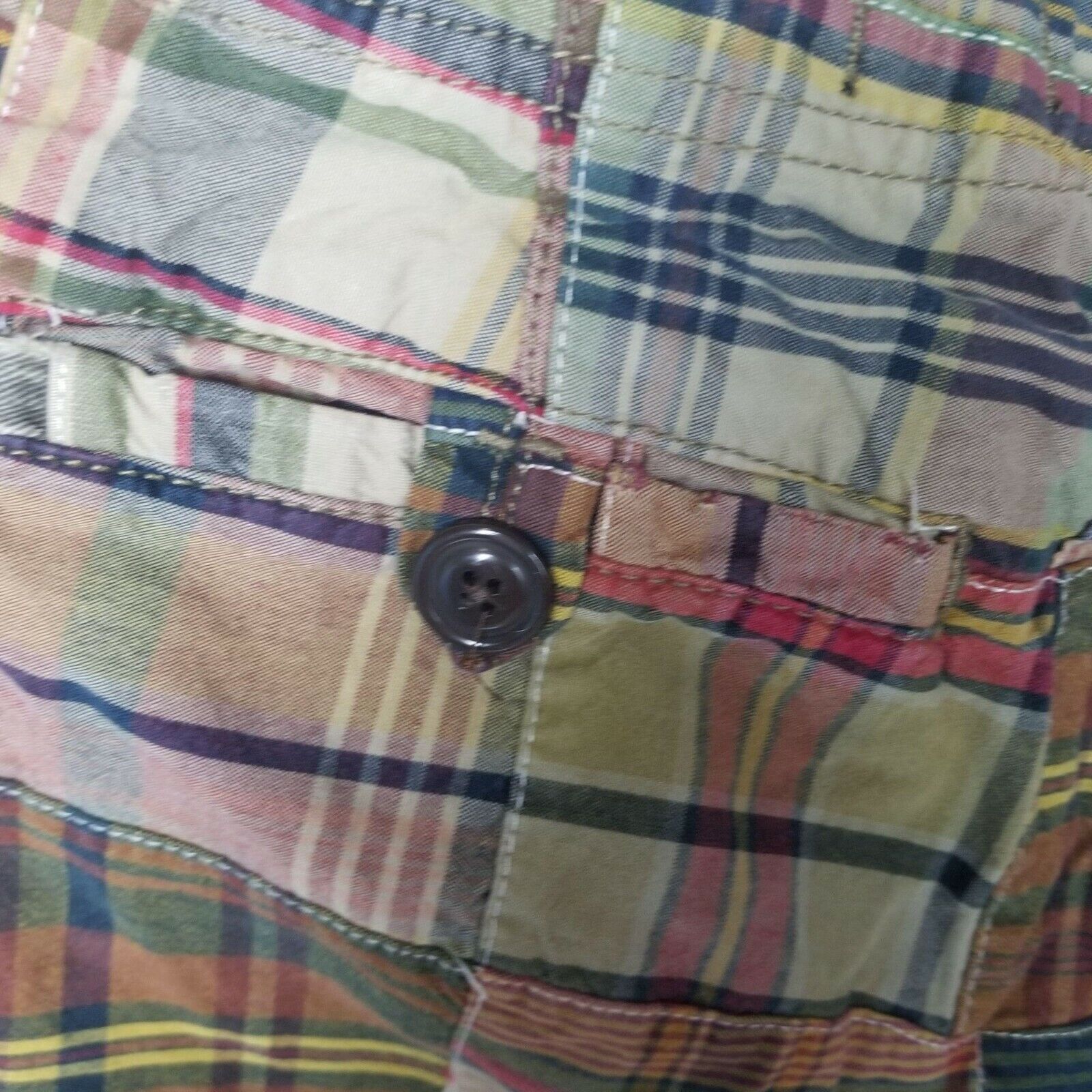 American Eagle Outfitters American Eagle Mens Madras Plaid Patchwork Shorts Size 32 Size US 32 / EU 48 - 7 Thumbnail