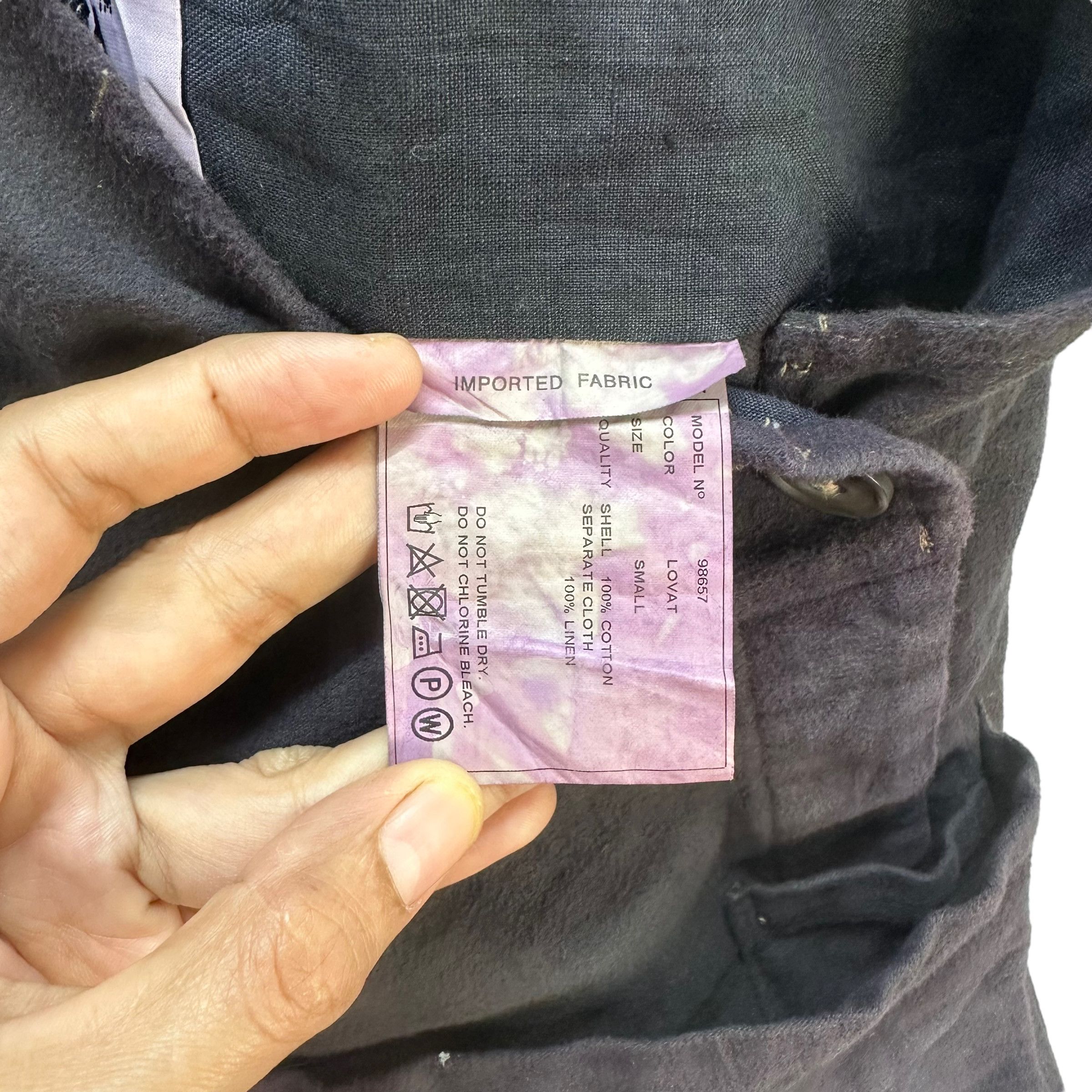 Japanese Brand TRASHED🔥 YAECA WRITE EXCELENT FABRIC OVERALLS #8579-015 Size US 32 / EU 48 - 7 Thumbnail