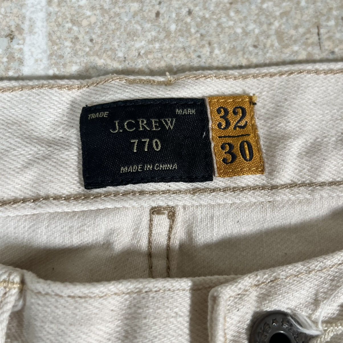 J.Crew J Crew 770 Jeans 30X29 White Selvedge Denim Button Fly Size US 30 / EU 46 - 7 Thumbnail