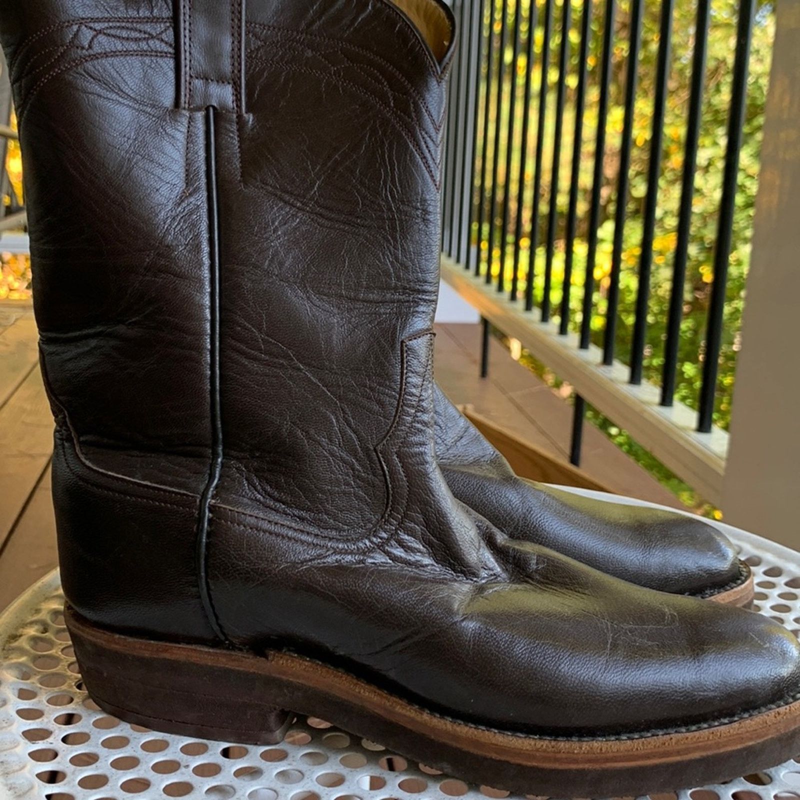 Vintage Mandujano custom made cowboy western boots Size US 8 / IT 38 - 5 Thumbnail