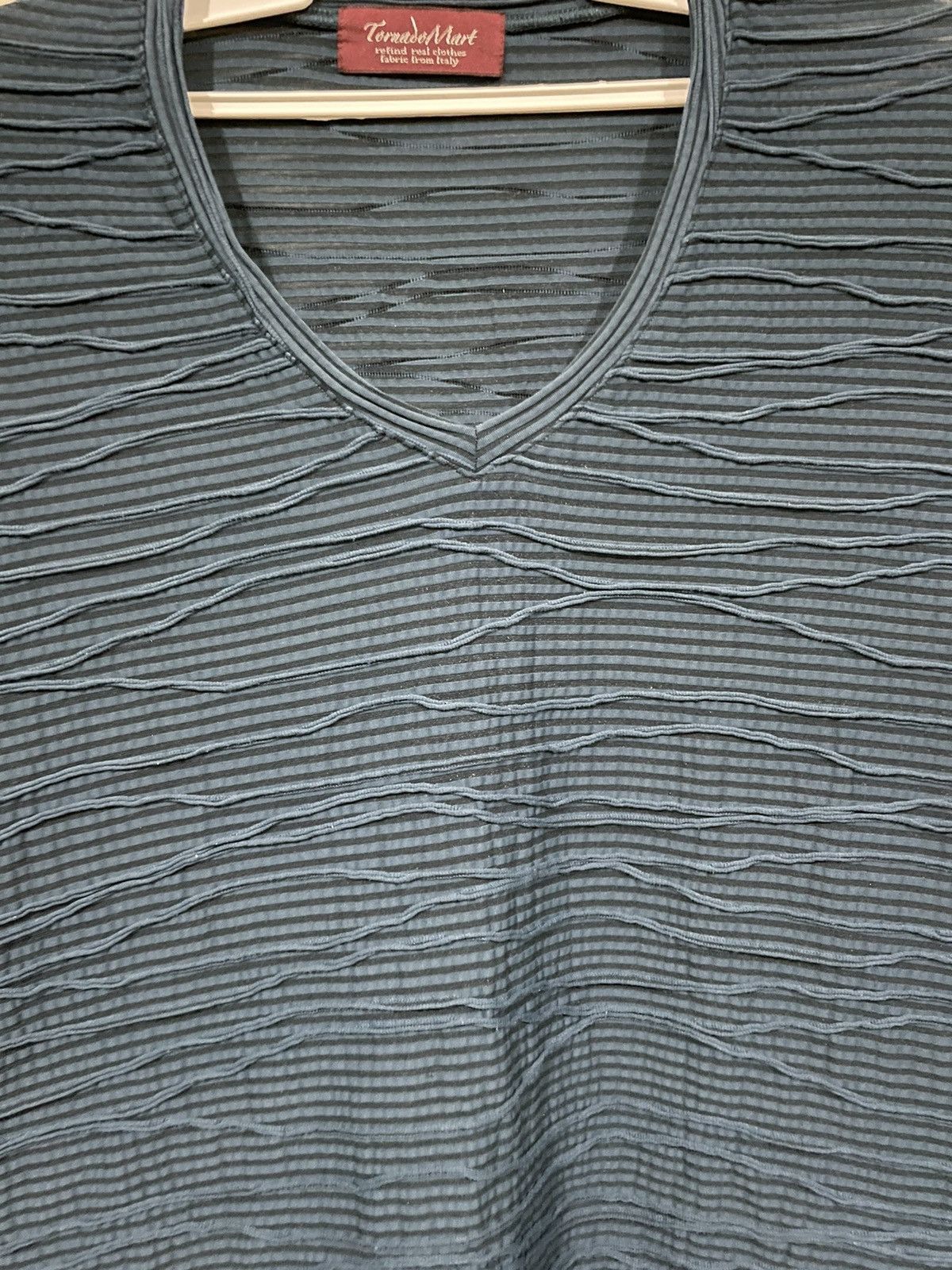 Japanese Brand Tornado Mart Pleated Wave Art Longsleeve Shirts Size US M / EU 48-50 / 2 - 17 Thumbnail