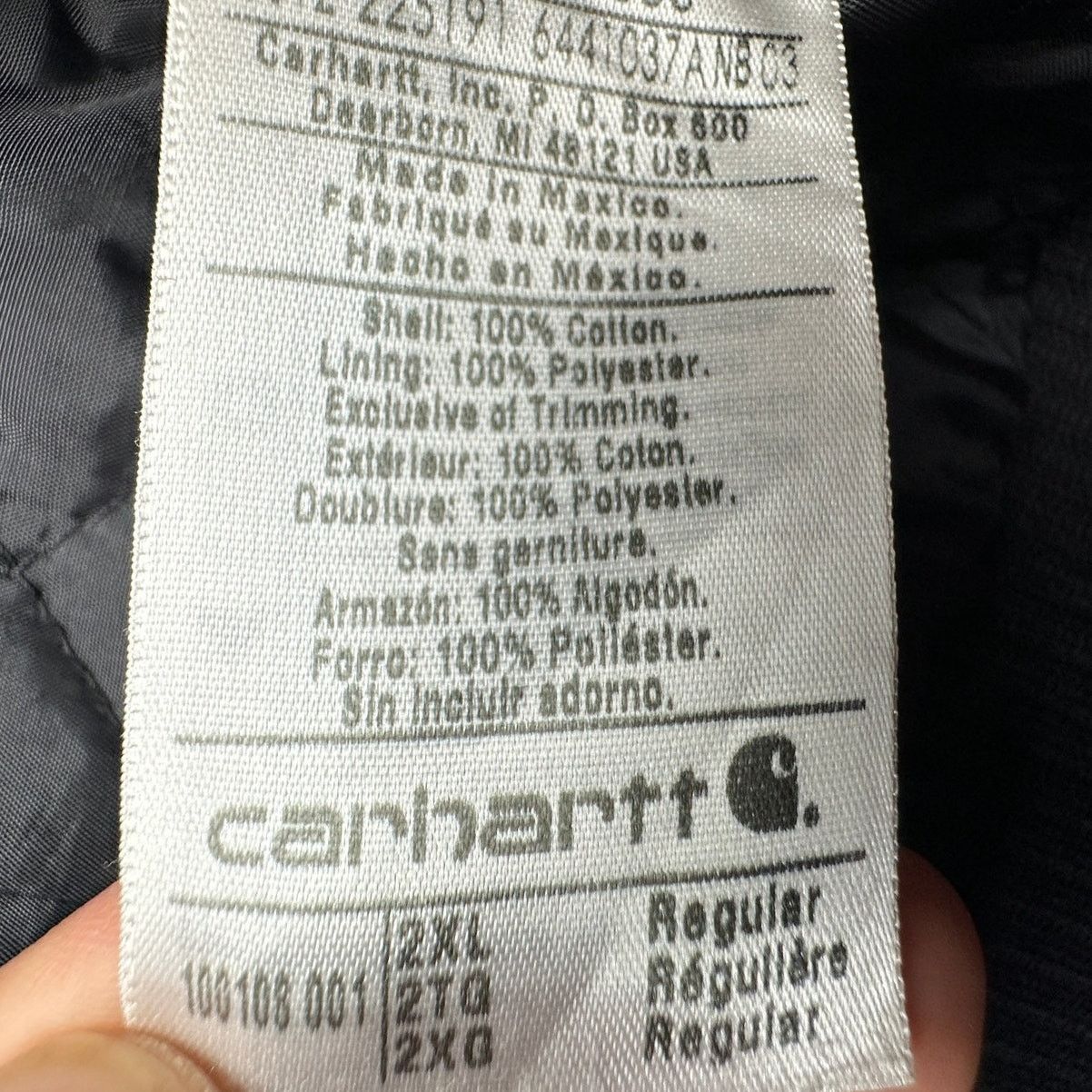 Carhartt Carhartt 100108 Ripstop Active Jac Quilt Lined Jacket 2XL Size US XXL / EU 58 / 5 - 10 Thumbnail