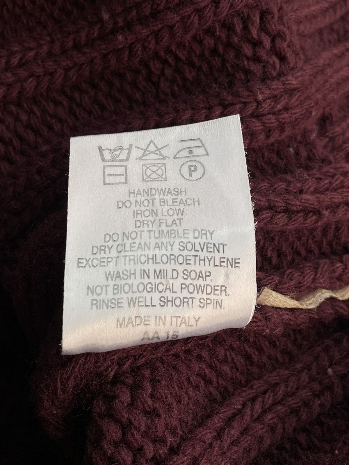 Burberry Burberry | Burgundy Knitted Turtleneck Sweater Size US L / EU 52-54 / 3 - 9 Thumbnail