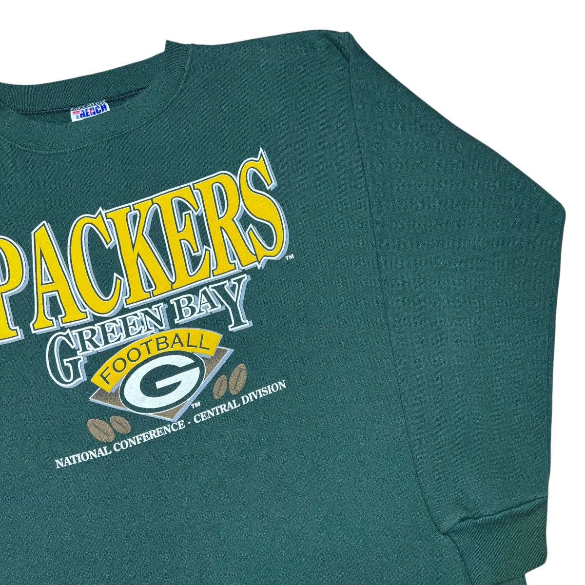 NFL Vtg 1990s NFL Green Bay Packers Trench Spell Out Sweatshirt Size US L / EU 52-54 / 3 - 17 Thumbnail