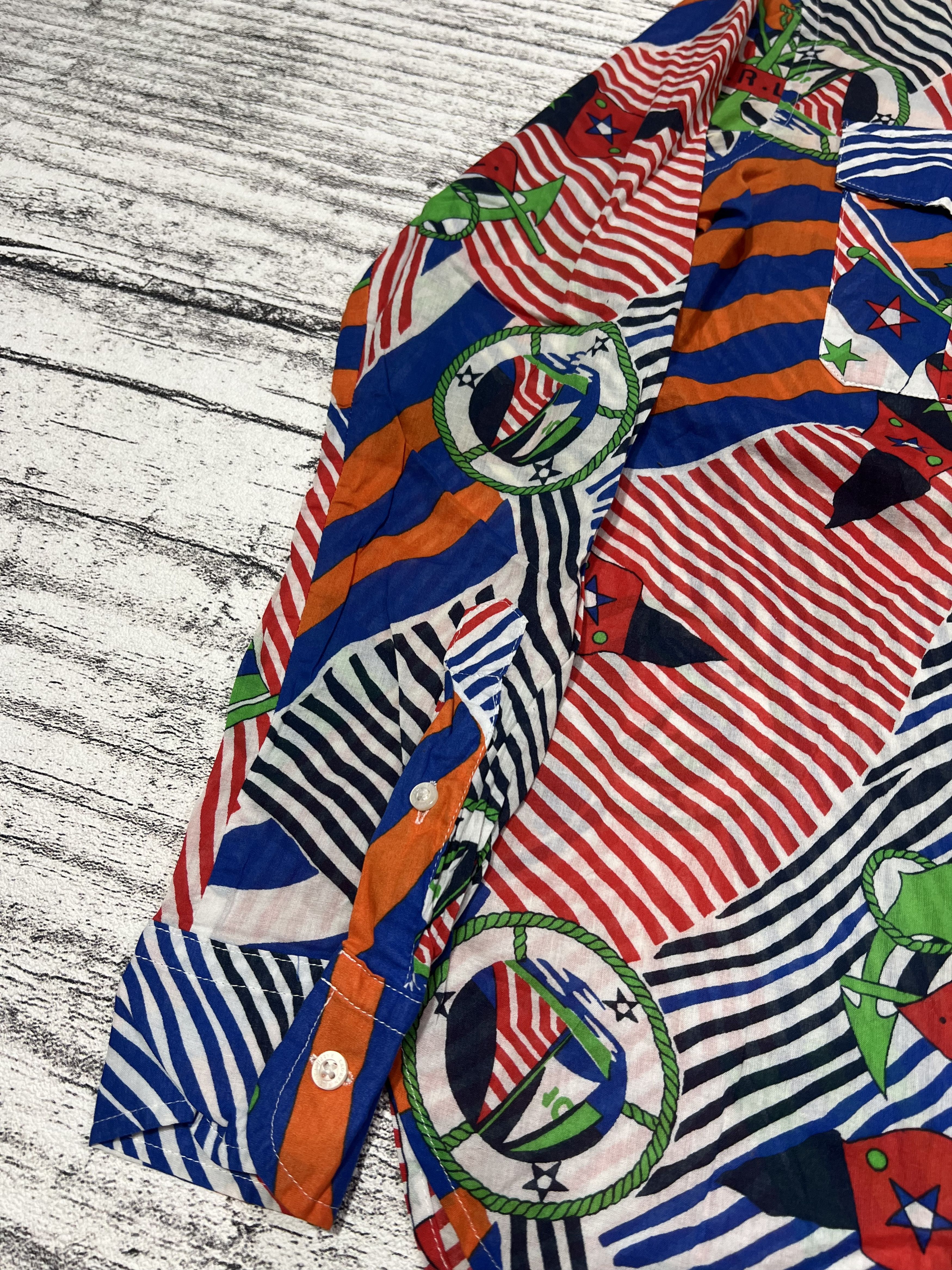 Polo Ralph Lauren 2000s Ralph Lauren All Over Print Longsleeve Pocket Shirt Size US M / EU 48-50 / 2 - 4 Thumbnail