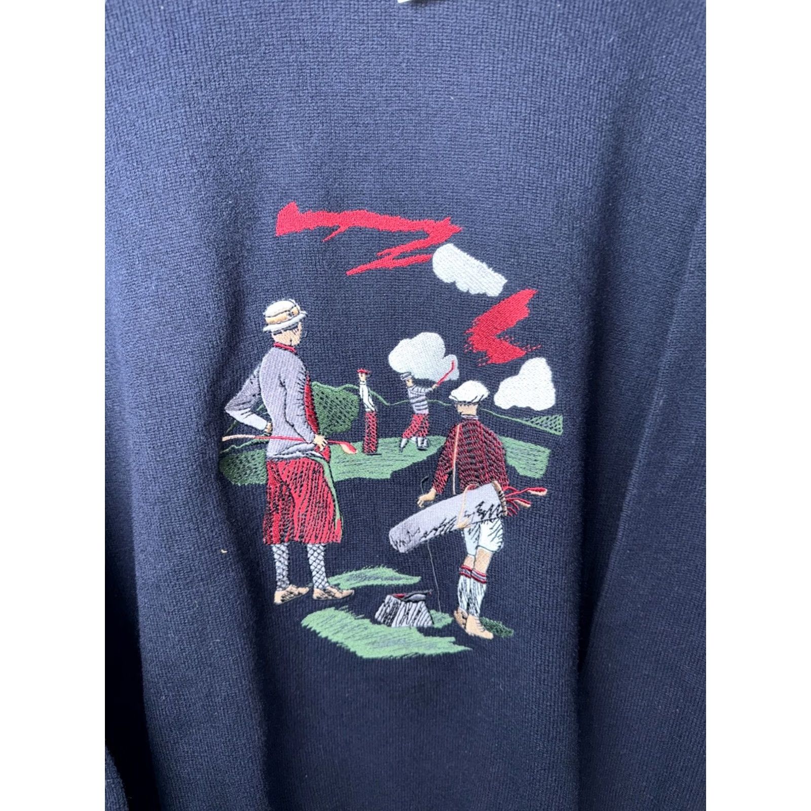 Lyle & Scott NWT Lyle & Scott PURE WOOL Golf Embroidered Print CREW NECK SWEATER Mens L Size US L / EU 52-54 / 3 - 3 Thumbnail