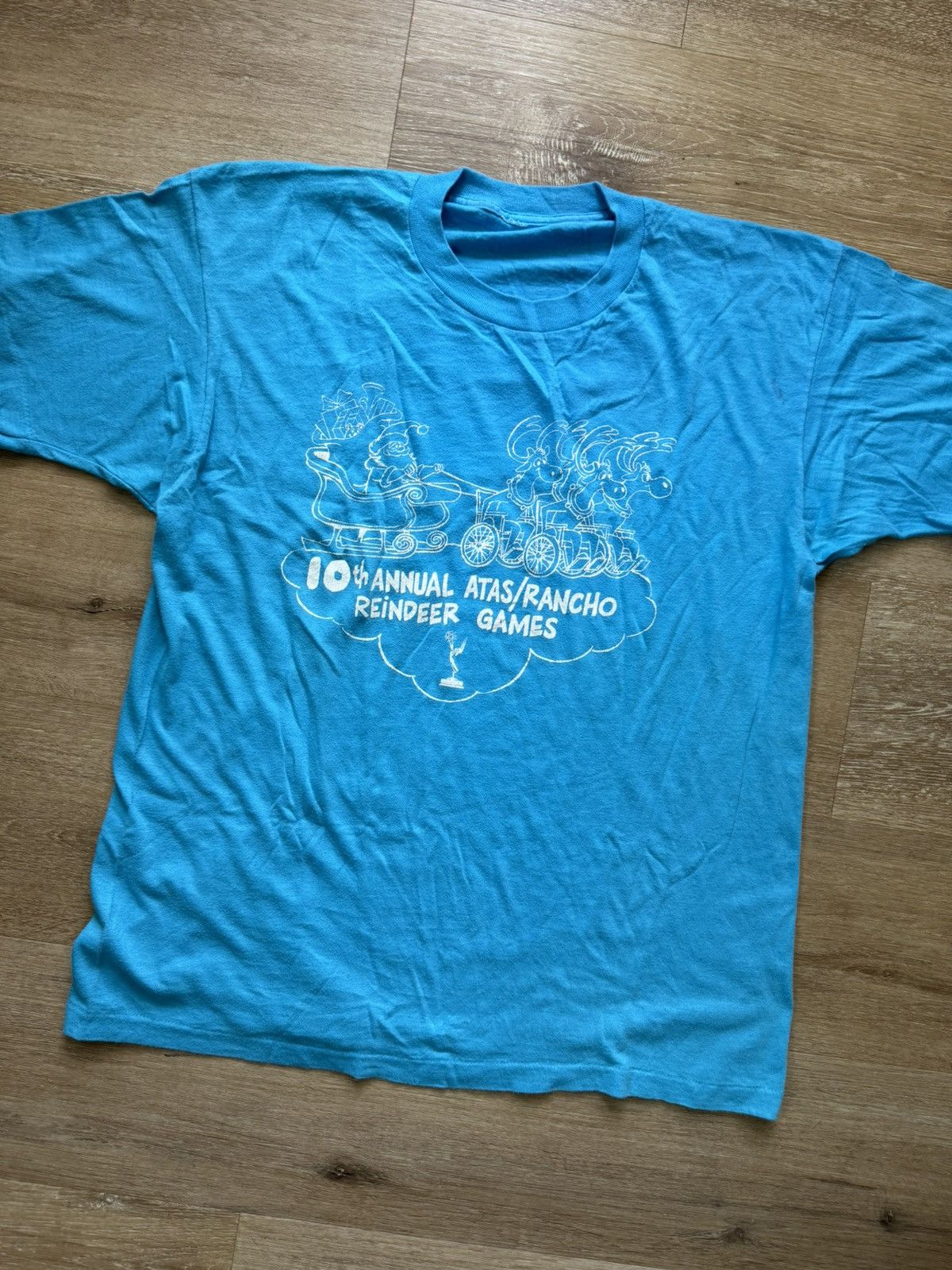 Other Parody Handicapped Wheelchair Reindeer Vintage T-Shirt Size US M / EU 48-50 / 2 - 13 Thumbnail