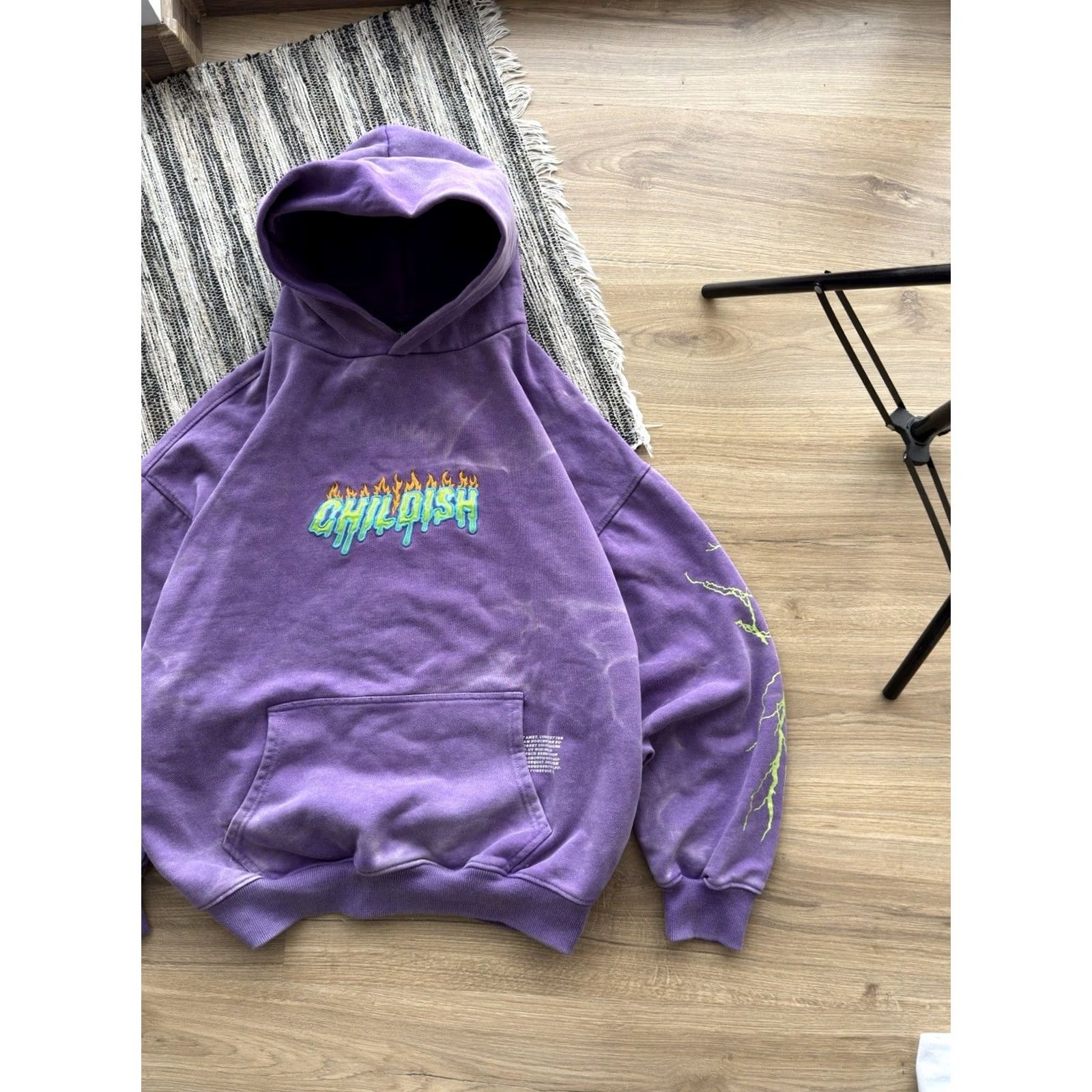 Vintage VINTAGE Childish Hoodie Mens M Purple 1995 Racing Rare 90s Streetwear Car M3 E92 arcade-inspired? Size US M / EU 48-50 / 2 - 5 Thumbnail