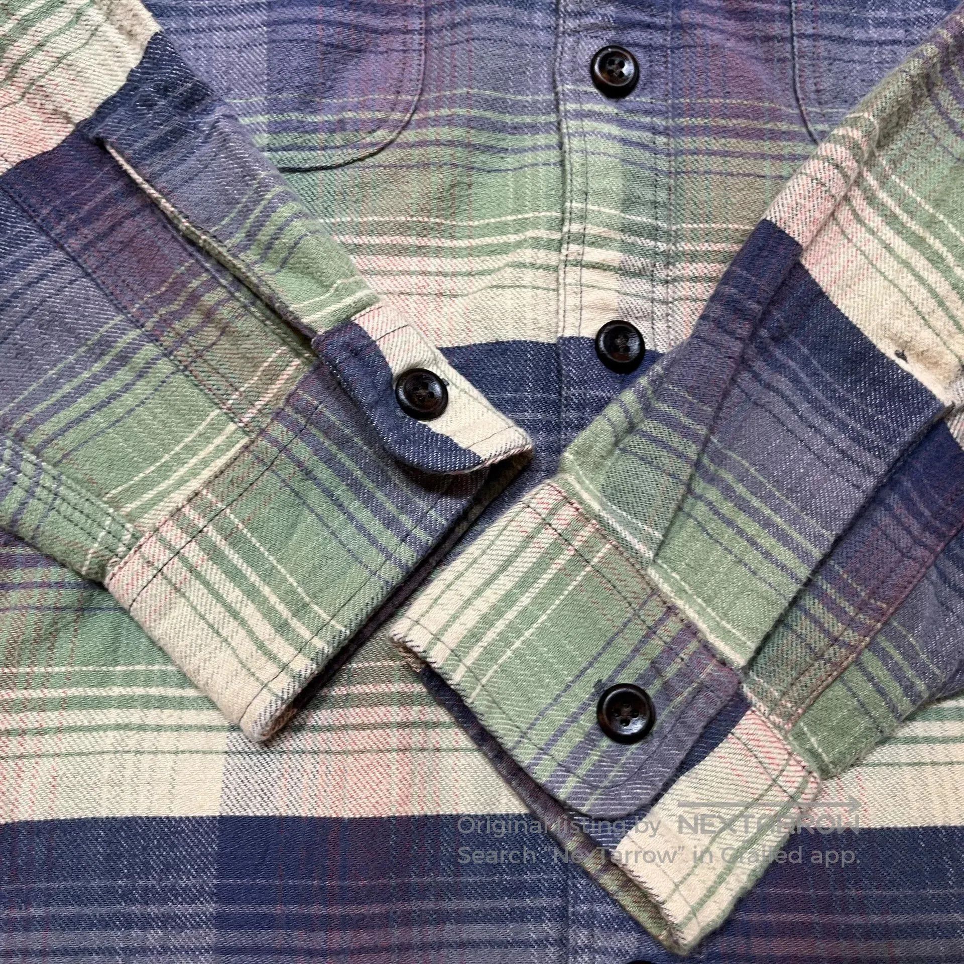 RRL Ralph Lauren RRL Double Sided Striped Shirt. Size US M / EU 48-50 / 2 - 7 Thumbnail