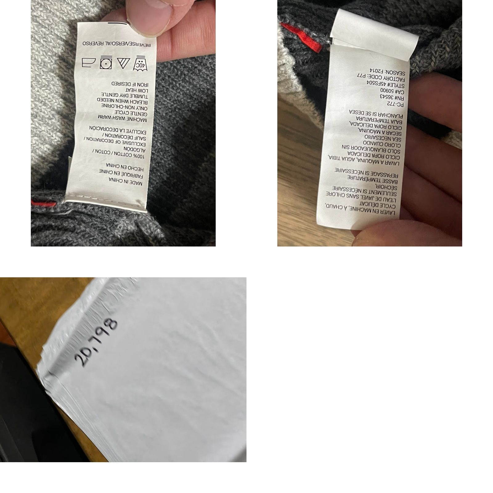 Izod IZOD Sweater Women's Size Medium Gray Black Striped Pullover Knit Size M / US 6-8 / IT 42-44 - 8 Thumbnail