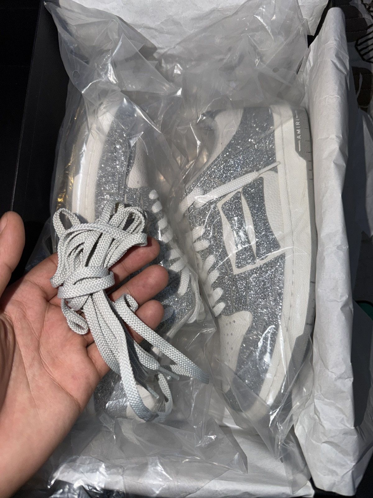Amiri SHIMMER SKEL TOP LOW AMIRI SNEAKER Size US 11 / IT 41 - 7 Thumbnail