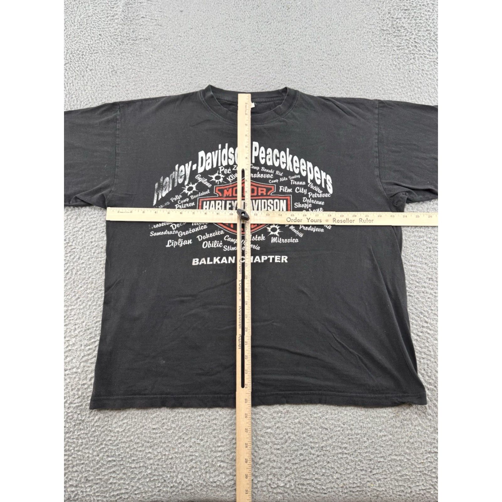 Harley Davidson VINTAGE Harley Davidson Peacekeepers Graphic Biker T-Shirt 2XL Black Cotton Men 90s Crew Neck Short Sleeve Double-Sided Mens Size US XXL / EU 58 / 5 - 4 Thumbnail