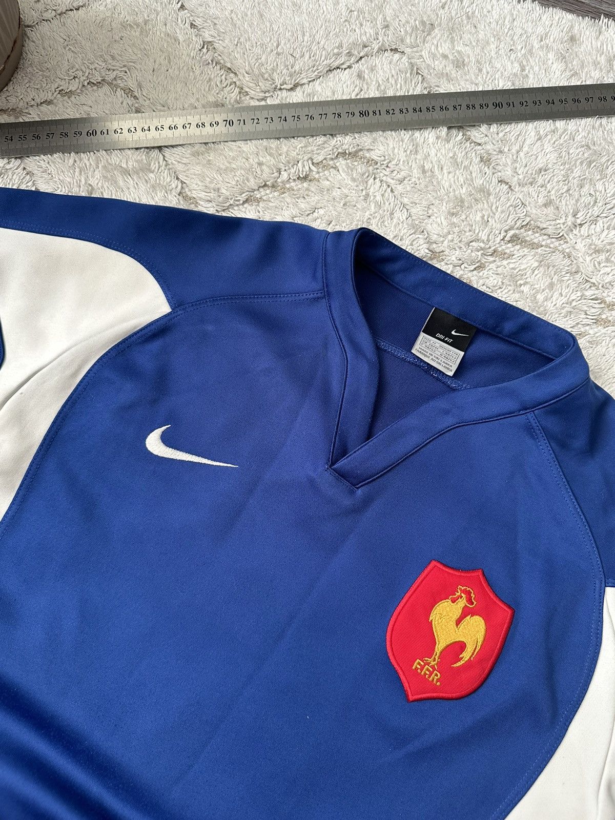 Nike Nike Vintage France Rugby Union Blue Tee 2006-2007 hype Size US M / EU 48-50 / 2 - 3 Thumbnail