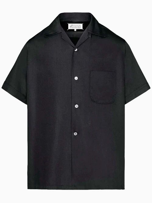 Maison Margiela o1w1db11225 Short sleeves Shirt in Black Size US M / EU 48-50 / 2 - 1 Thumbnail