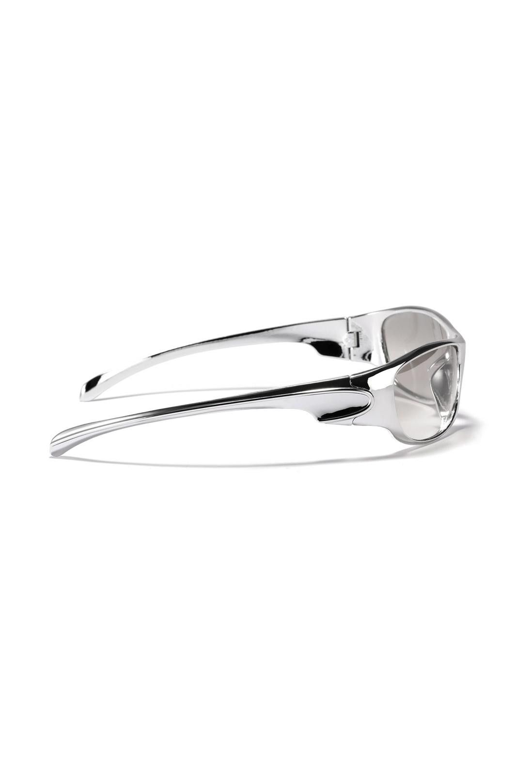 Japanese Brand Y2k Vtg Avant Garde Futuristic Sunglasses Silver OS Unisex Size ONE SIZE - 7 Thumbnail