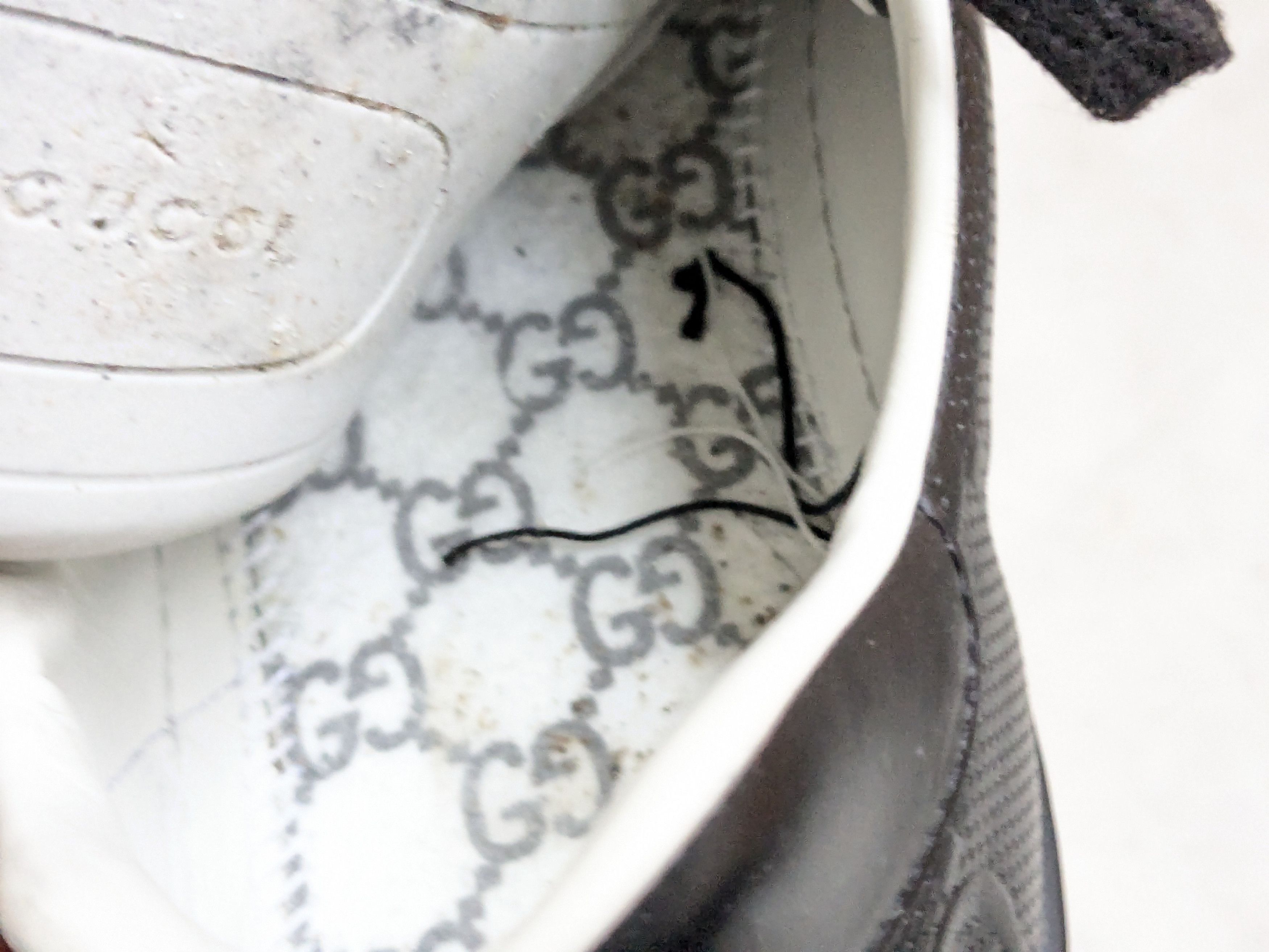 Gucci Gucci Ace Sneakers 8.5 Black Leather Monogram GG Logo Size US 8.5 / EU 41-42 - 6 Thumbnail