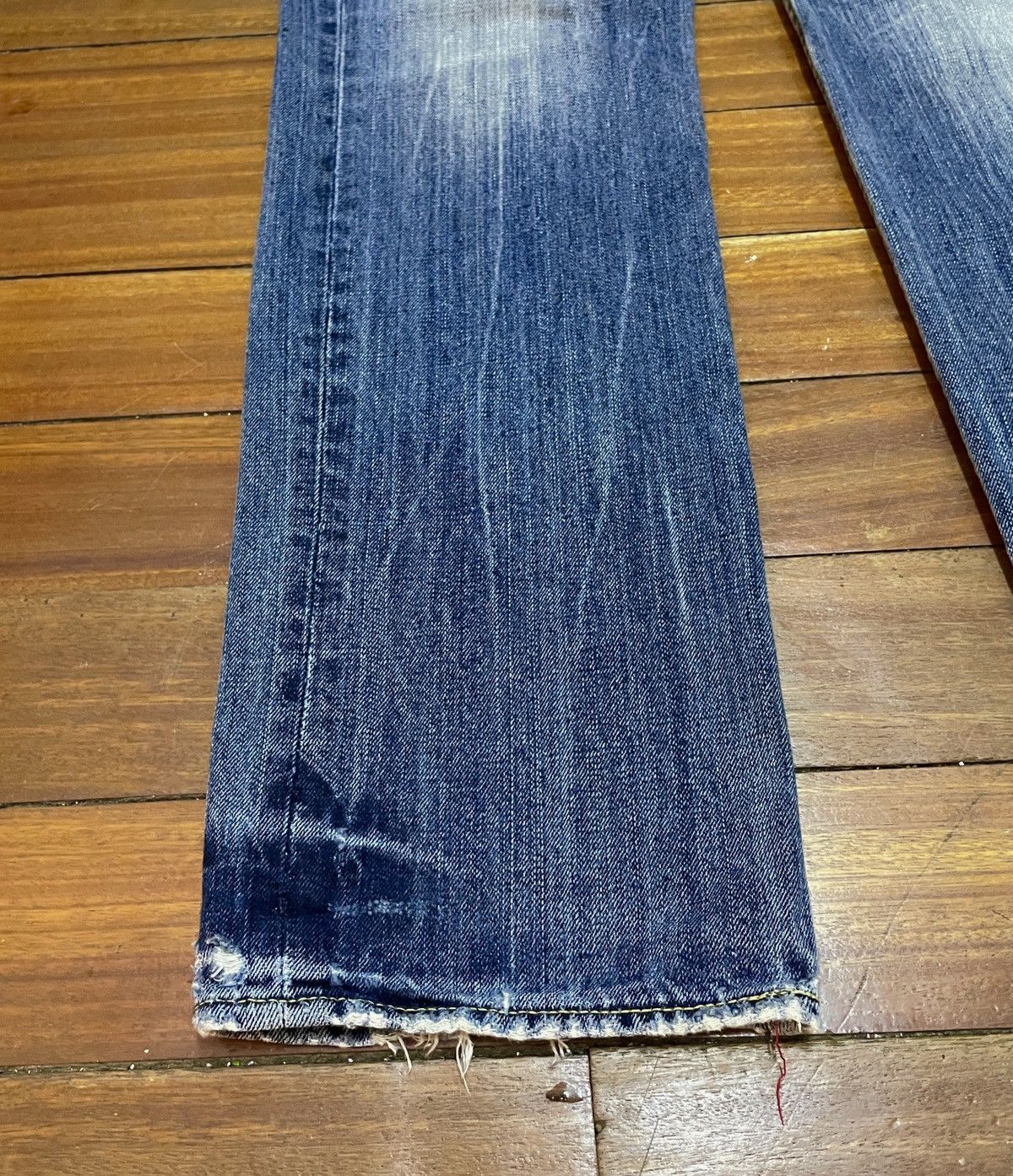Japanese Brand × Le Grande Bleu (L.G.B.) × Takeo Kikuchi Rare Design Vintage Brand Takeo Kikuchi Jeans 1990s Size US 29 - 5 Thumbnail