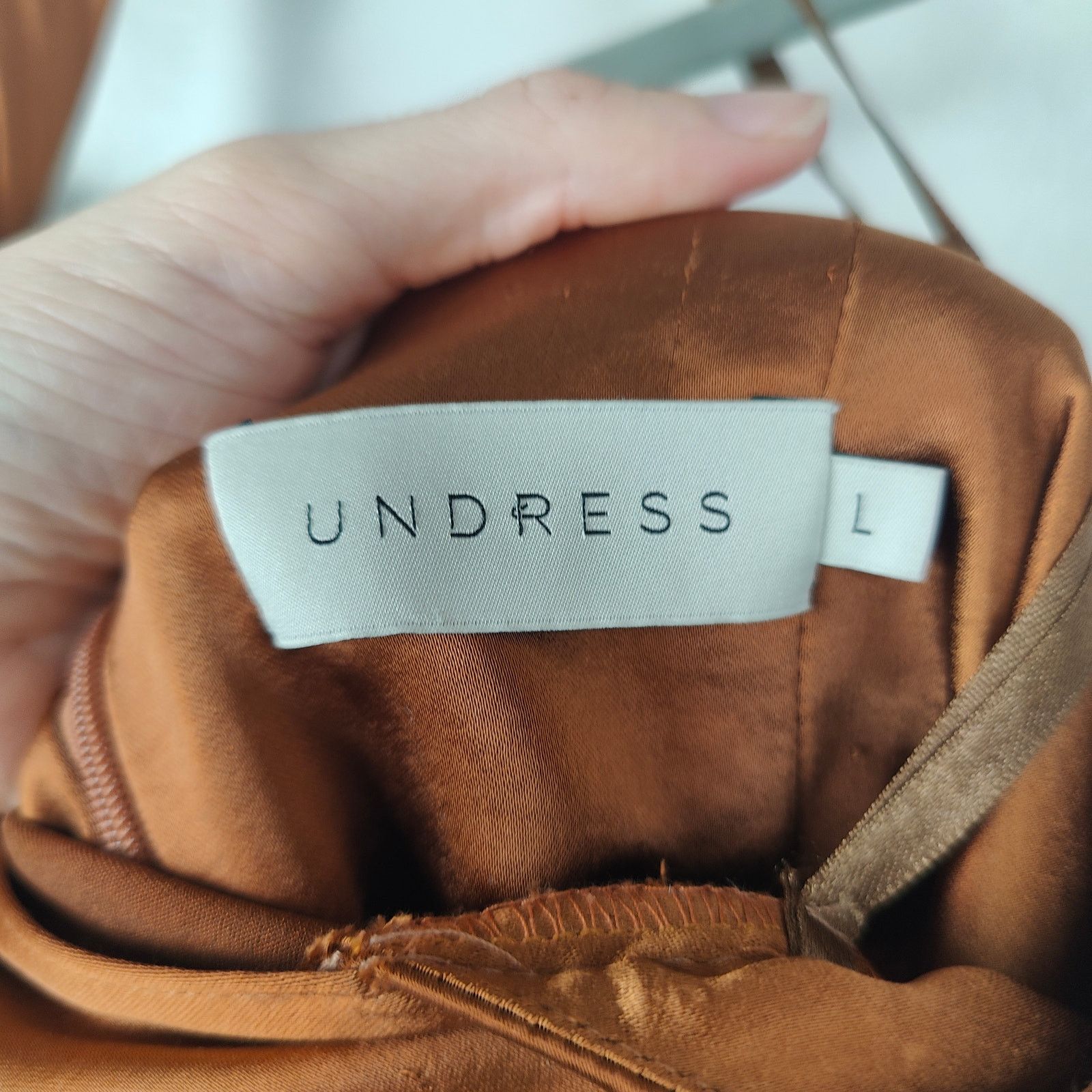 J.Crew Undress Paula Tawny Brown Cocktail Midi Dress Womens Large Size L / US 10 / IT 46 - 6 Thumbnail