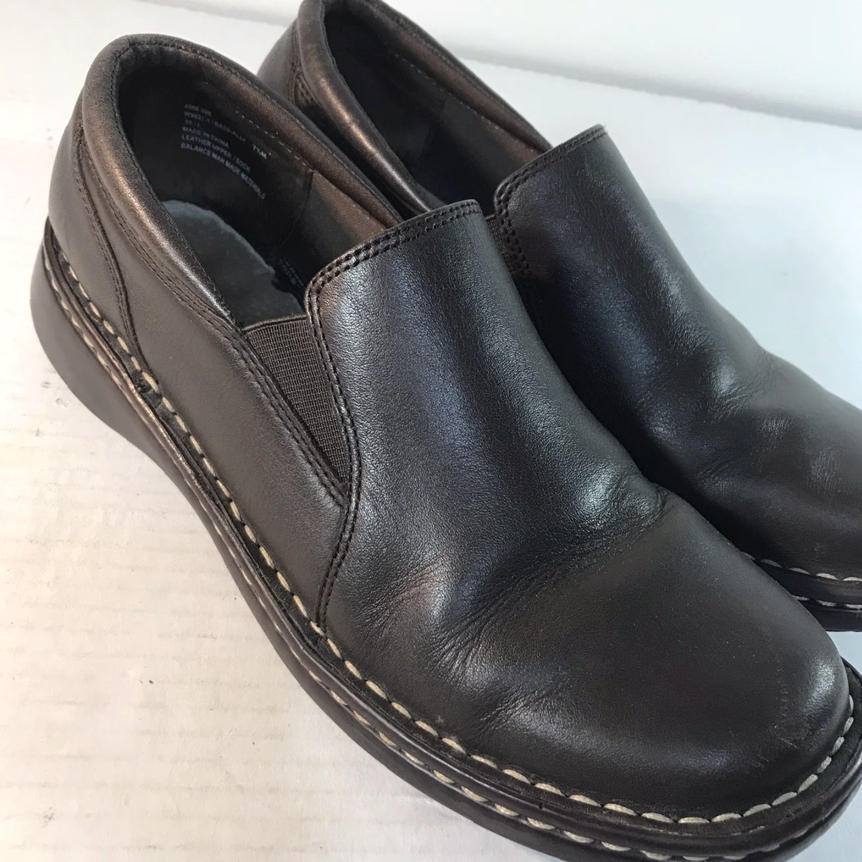 Vintage Bass Ally Brown Leather Slip On Loafers Womens Size 7.5M Size US 8 / IT 38 - 3 Thumbnail