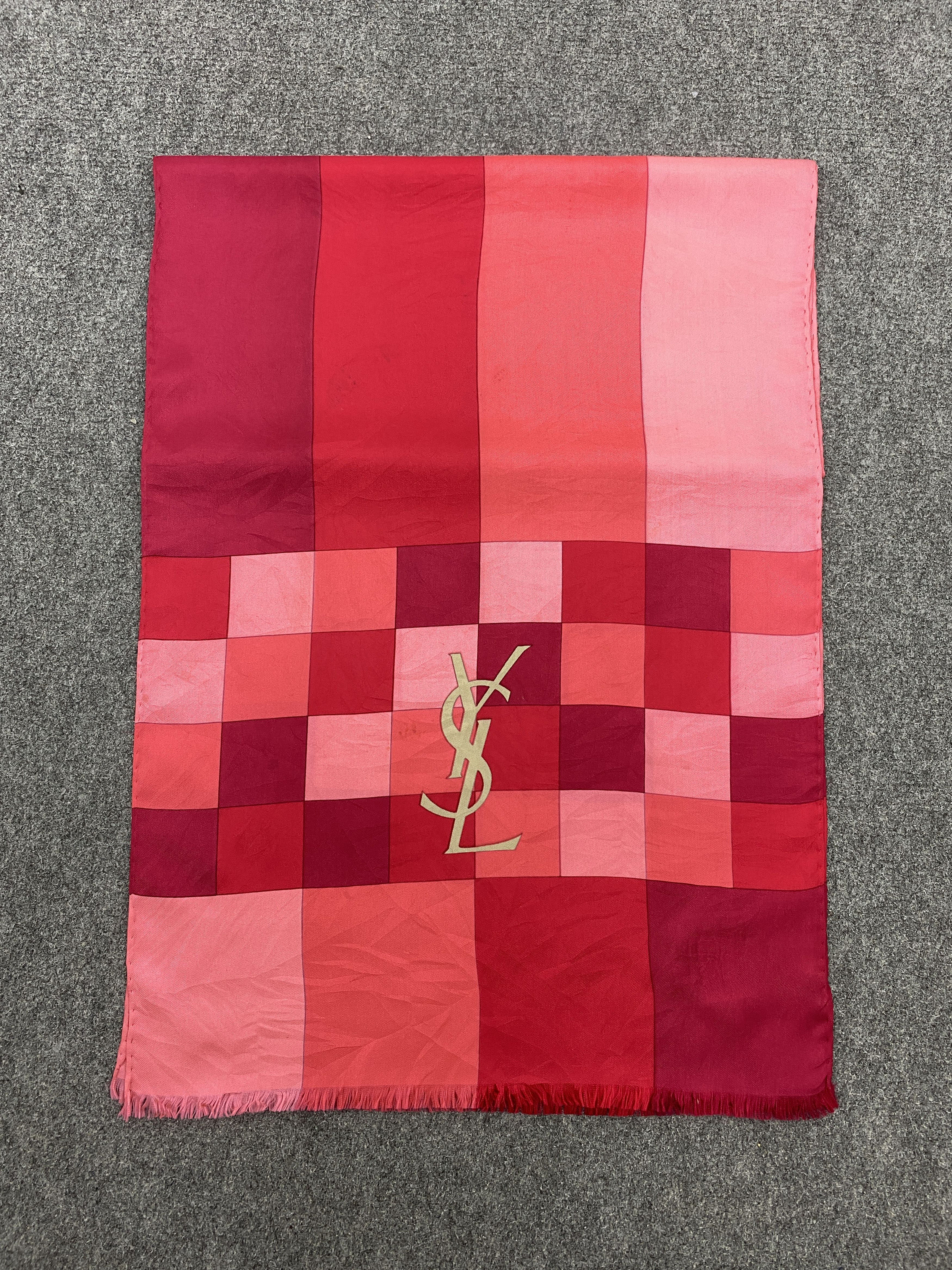 Vintage × Yves Saint Laurent Vintage Yves Saint Laurent Silk Scarf SN0006 Size ONE SIZE - 3 Thumbnail