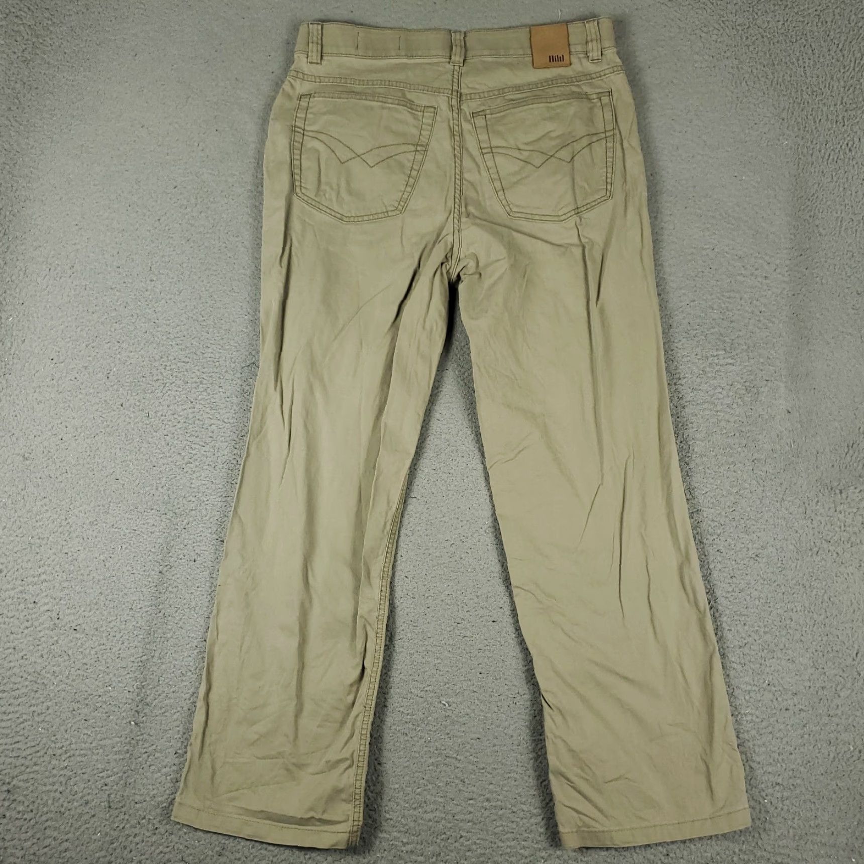 Vintage Hiltl Pants Mens Size 31x28 Beige Relaxed Straight Leg Chino 5 Pocket Trousers Size US 31 - 7 Thumbnail