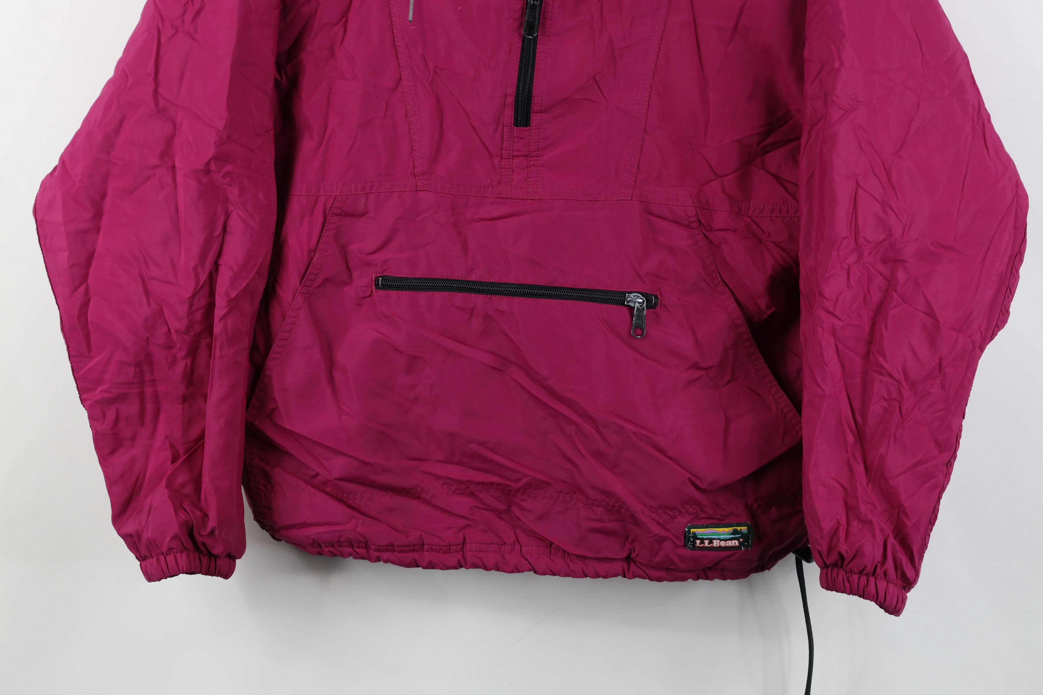 L.L. Bean Vintage 90s LL Bean Spell Hooded Packable Anorak Jacket Pink Size M / US 6-8 / IT 42-44 - 3 Thumbnail