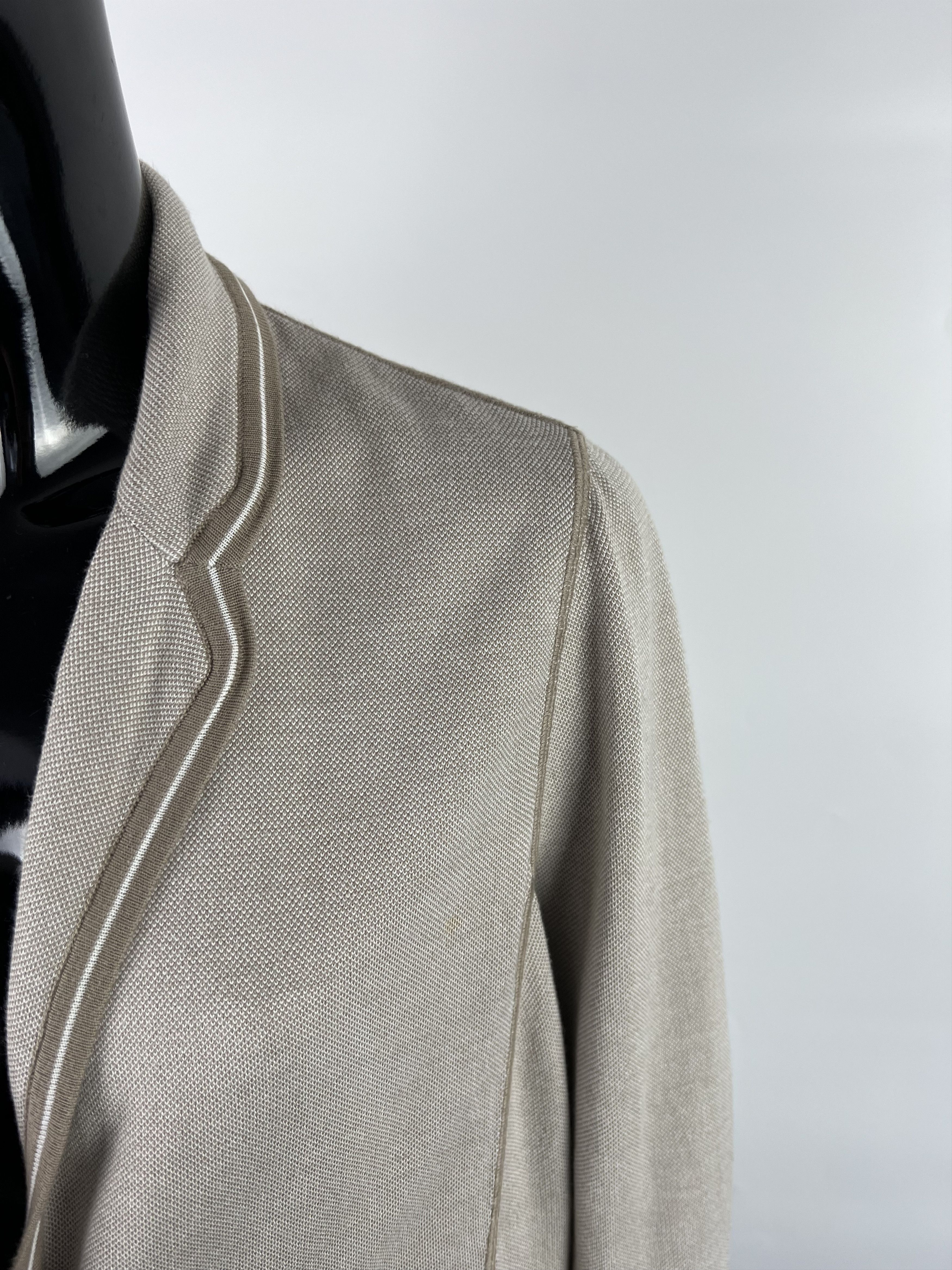 Fedeli Fedeli Women's Beige Cotton Cardigan Size IT50 Size XL / US 12-14 / IT 48-50 - 5 Thumbnail