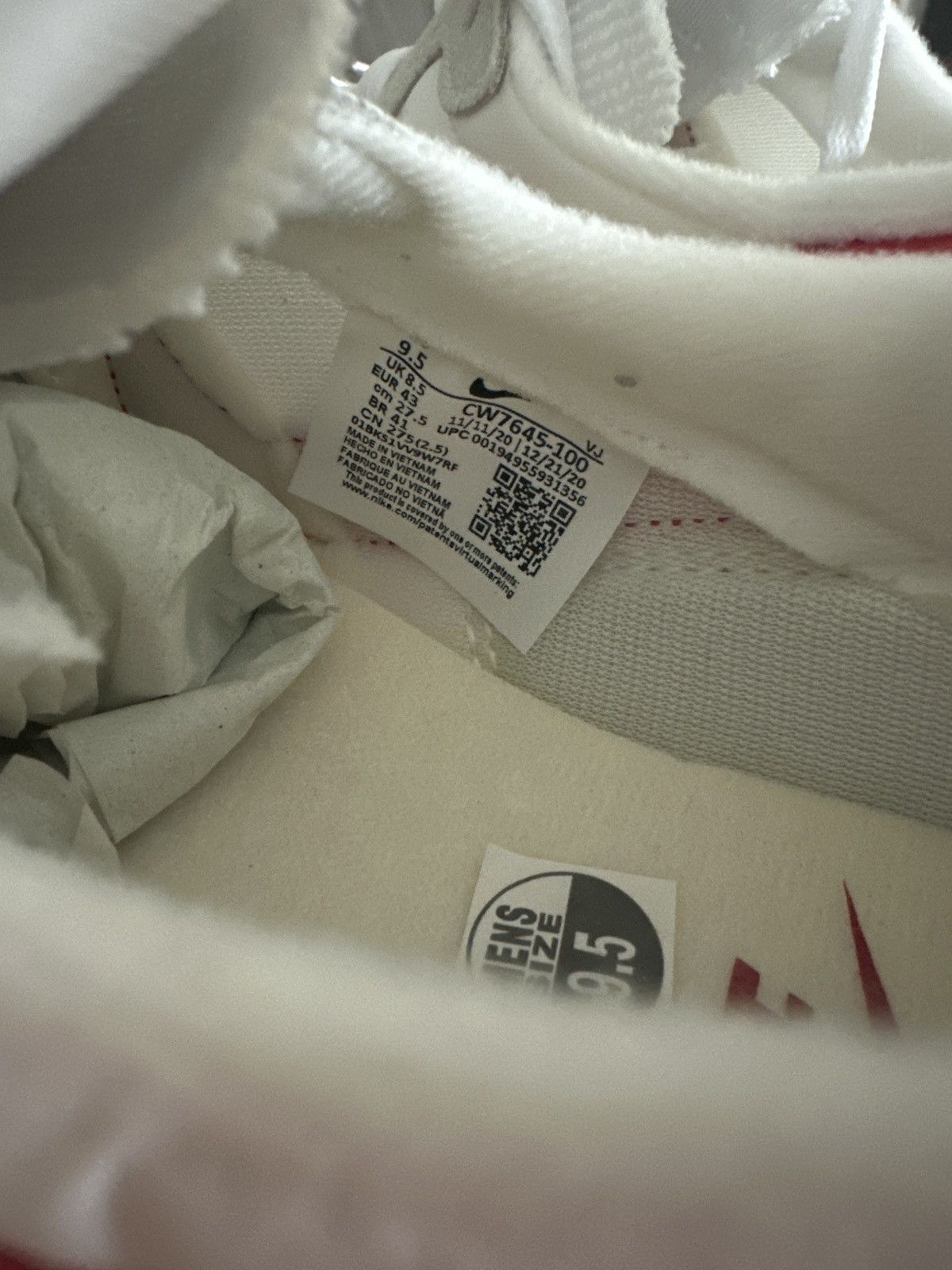 Nike Nike Challenger - OG White University Red (9.5) Size US 9.5 / EU 42-43 - 7 Thumbnail