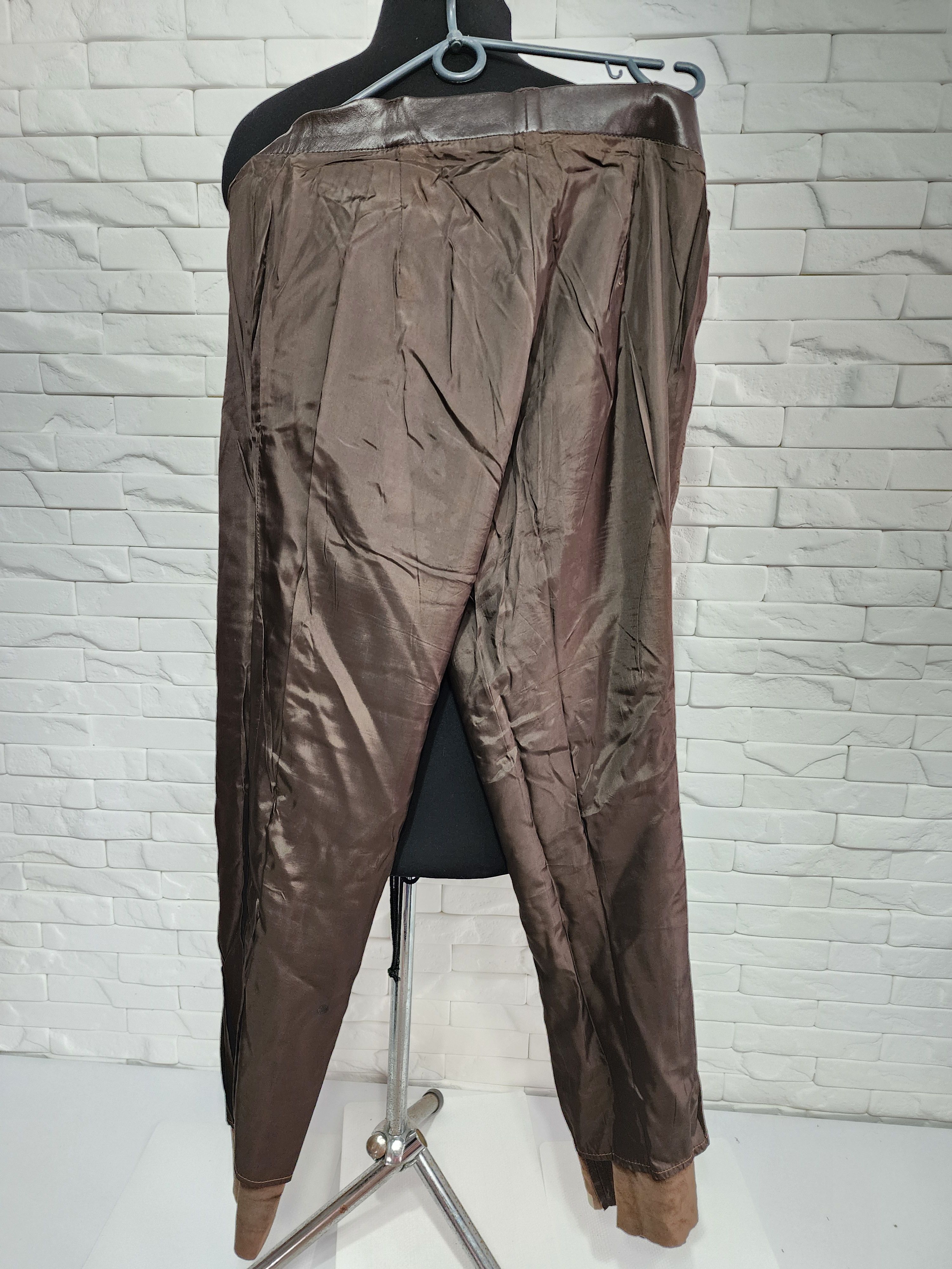 Other Brown women's leather pants with pockets. Size 30" / US 8 / IT 44 - 7 Thumbnail