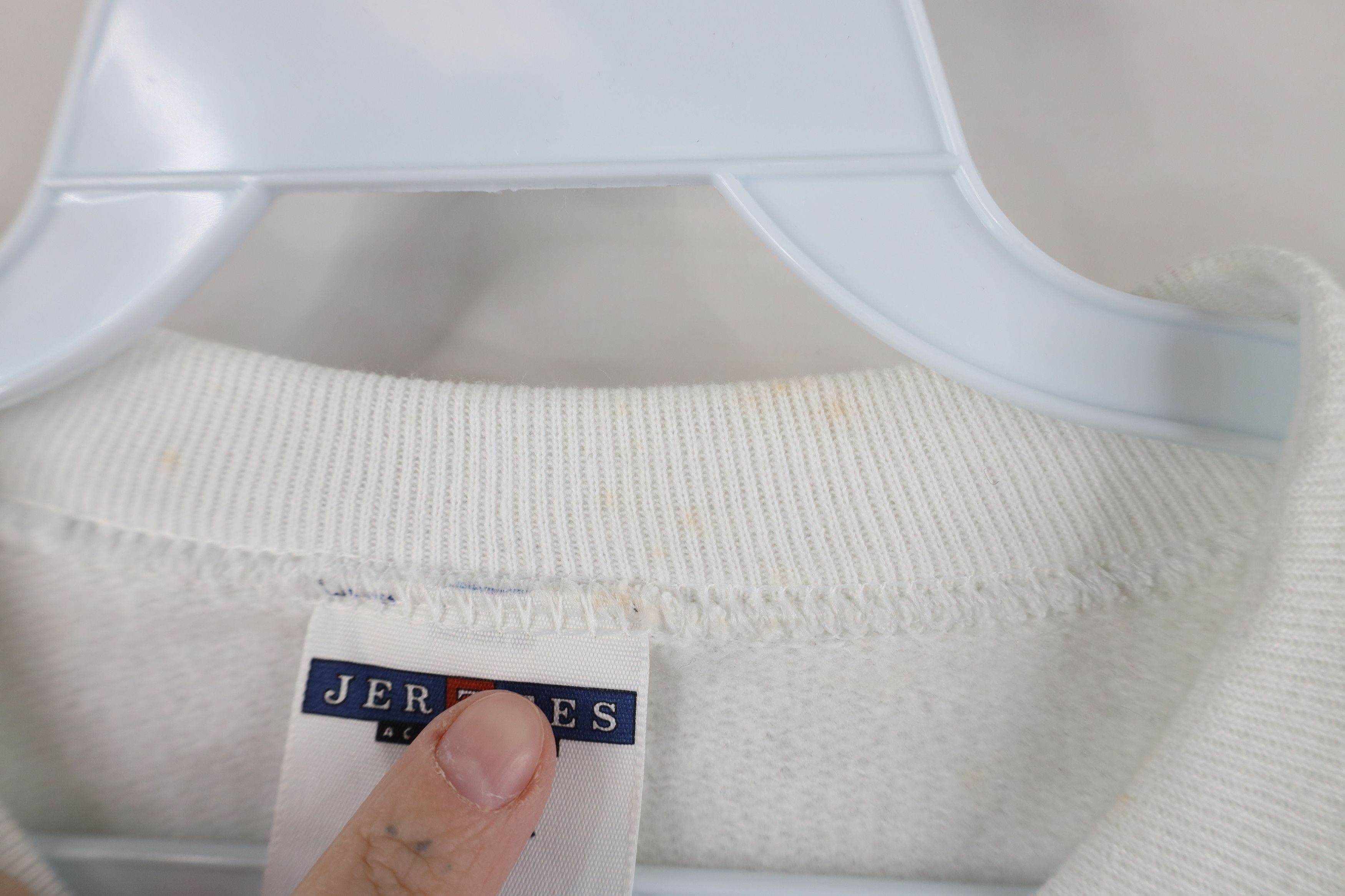 Vintage Deadstock Vintage 90s Streetwear Crewneck Sweatshirt White Size US L / EU 52-54 / 3 - 7 Thumbnail