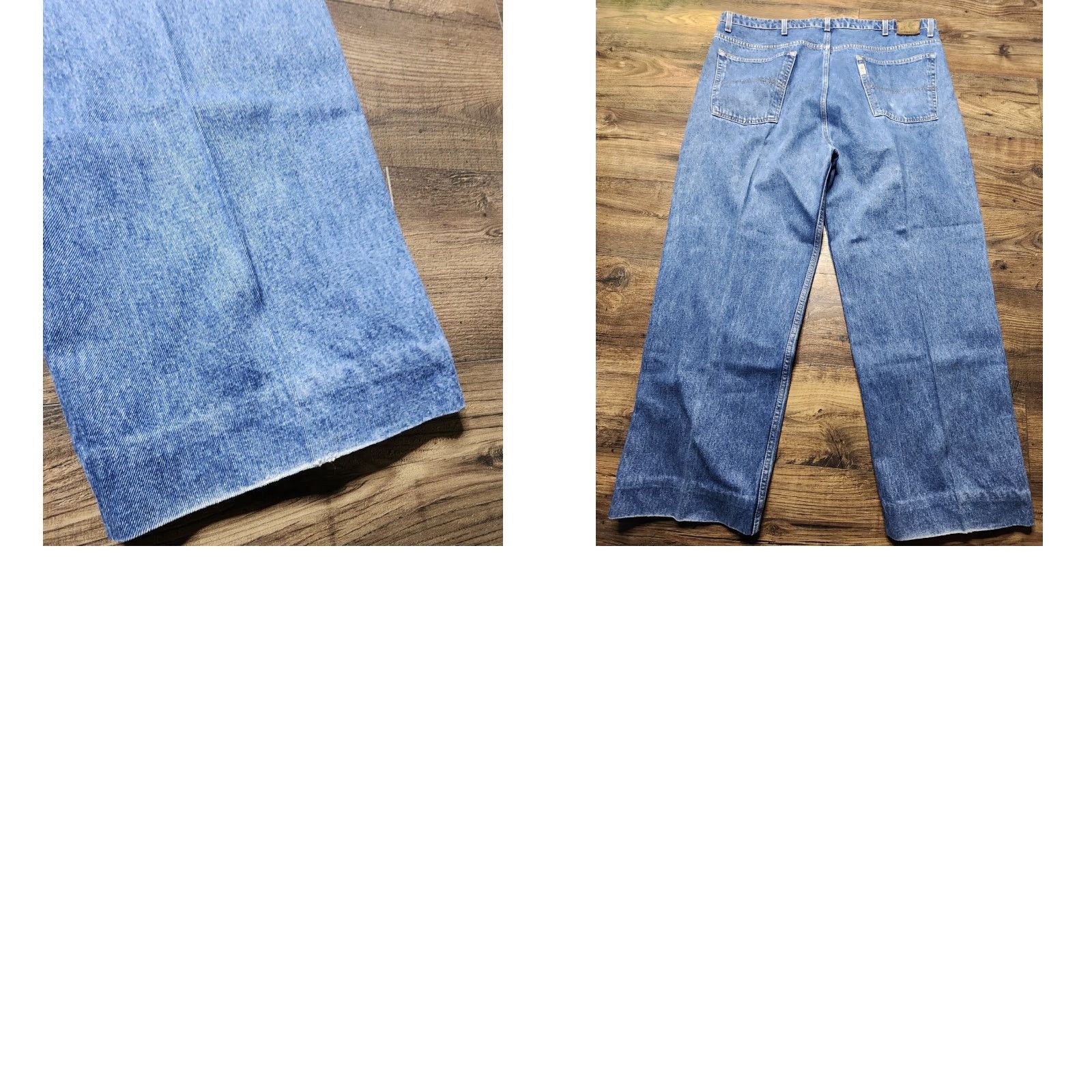Polo Ralph Lauren VINTAGE Polo Ralph Lauren Mens Jeans 44x29 Denim Distressed Slim Fit Cotton 1990s USA Size US XXL / EU 58 / 5 - 8 Thumbnail