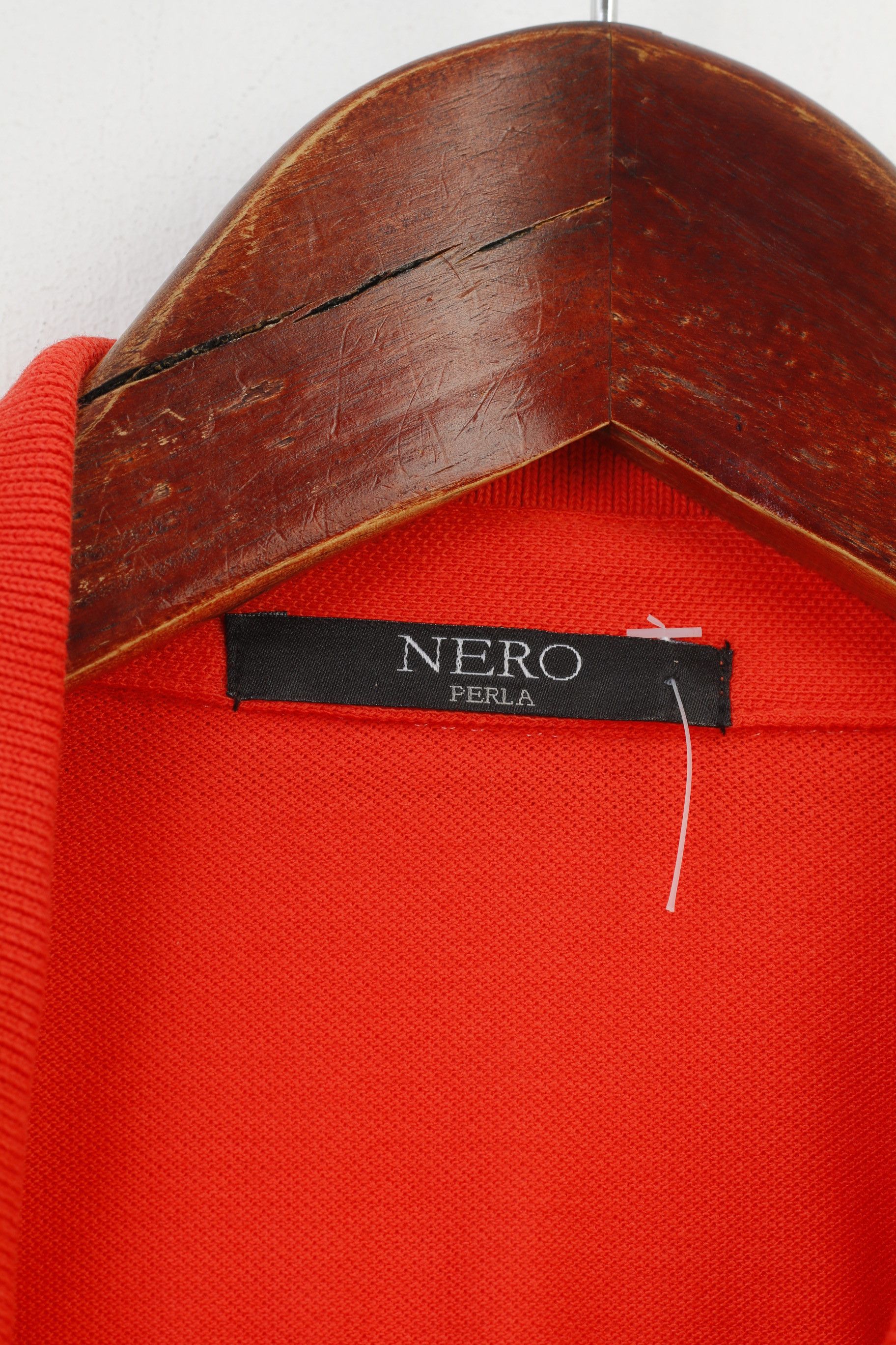 Vintage Nero Perla Men L Polo Shirt Orange Detailed Buttons 10845 Size US L / EU 52-54 / 3 - 5 Thumbnail