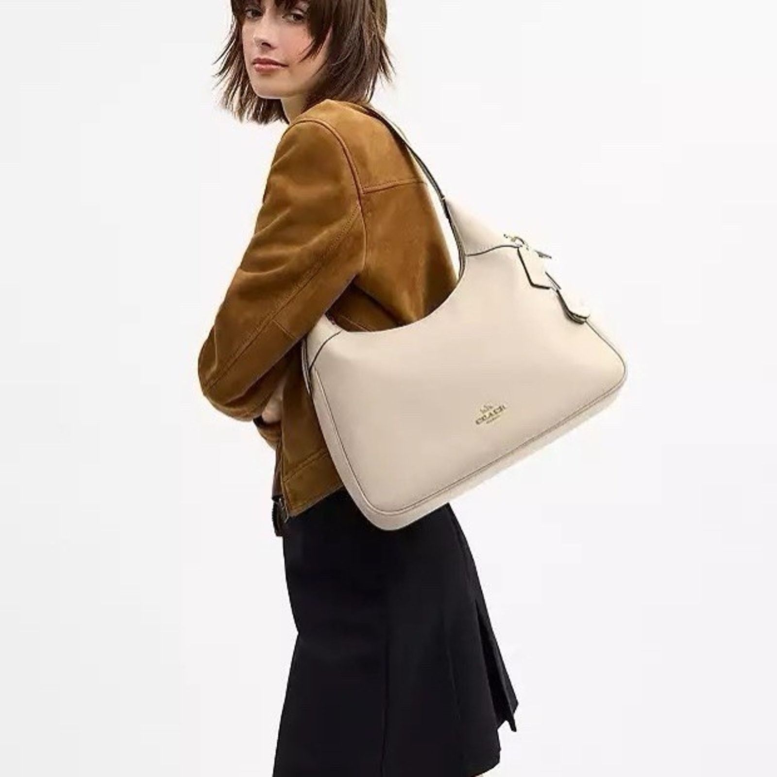 Coach NWT Coach Ella Shoulder Bag Leather CCE48 Im/Oat Size ONE SIZE - 6 Thumbnail
